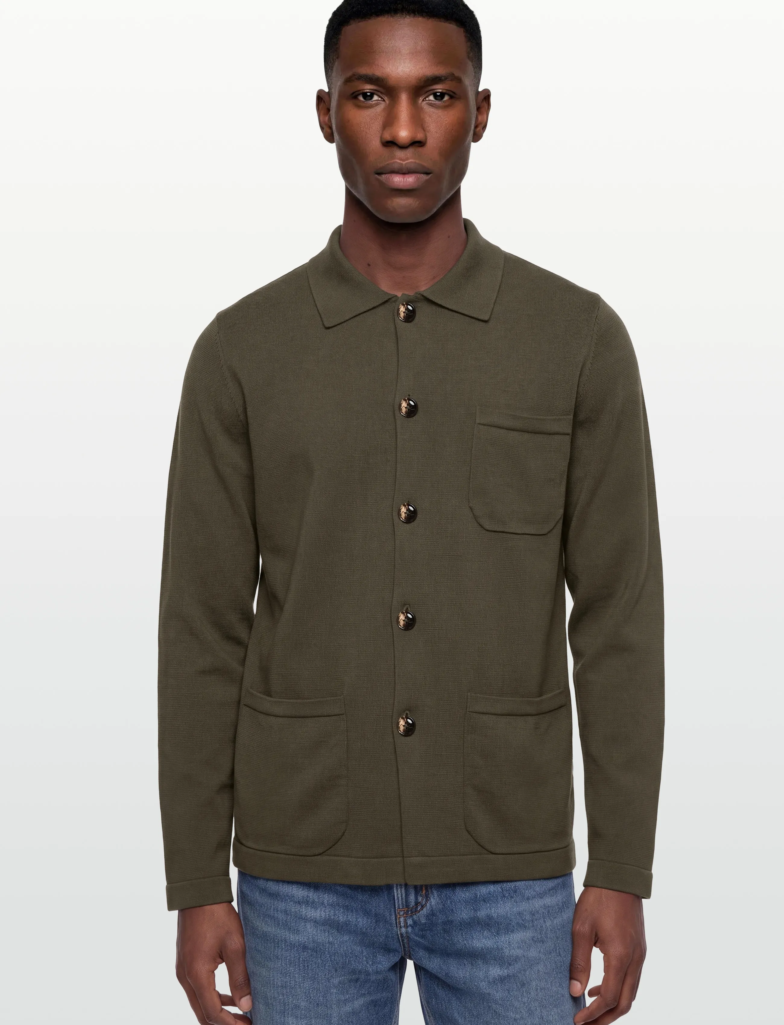 Mos Mosh Gallery - MMGConway Knit Jacket - spring jackets - grape leaf - 3