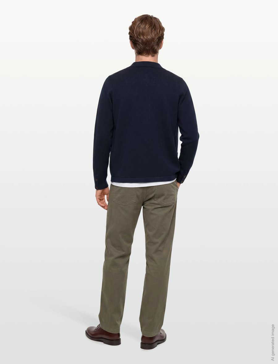 Mos Mosh Gallery - MMGConway Knit Jacket - frühlingsjacken - navy - 4