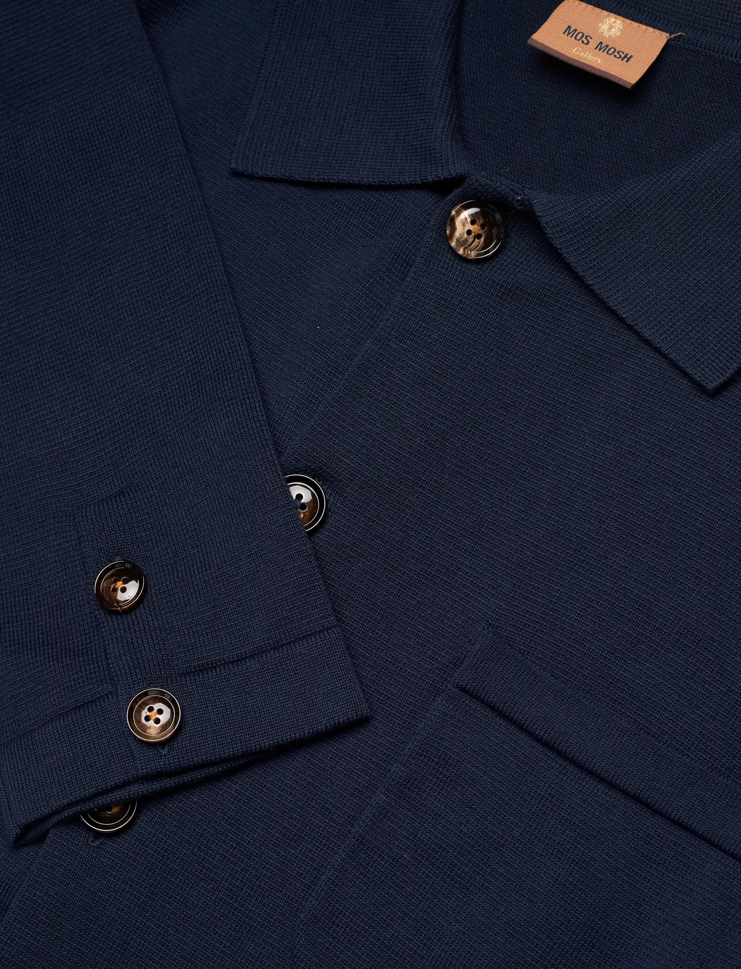 Mos Mosh Gallery - MMGConway Knit Jacket - frühlingsjacken - navy - 2