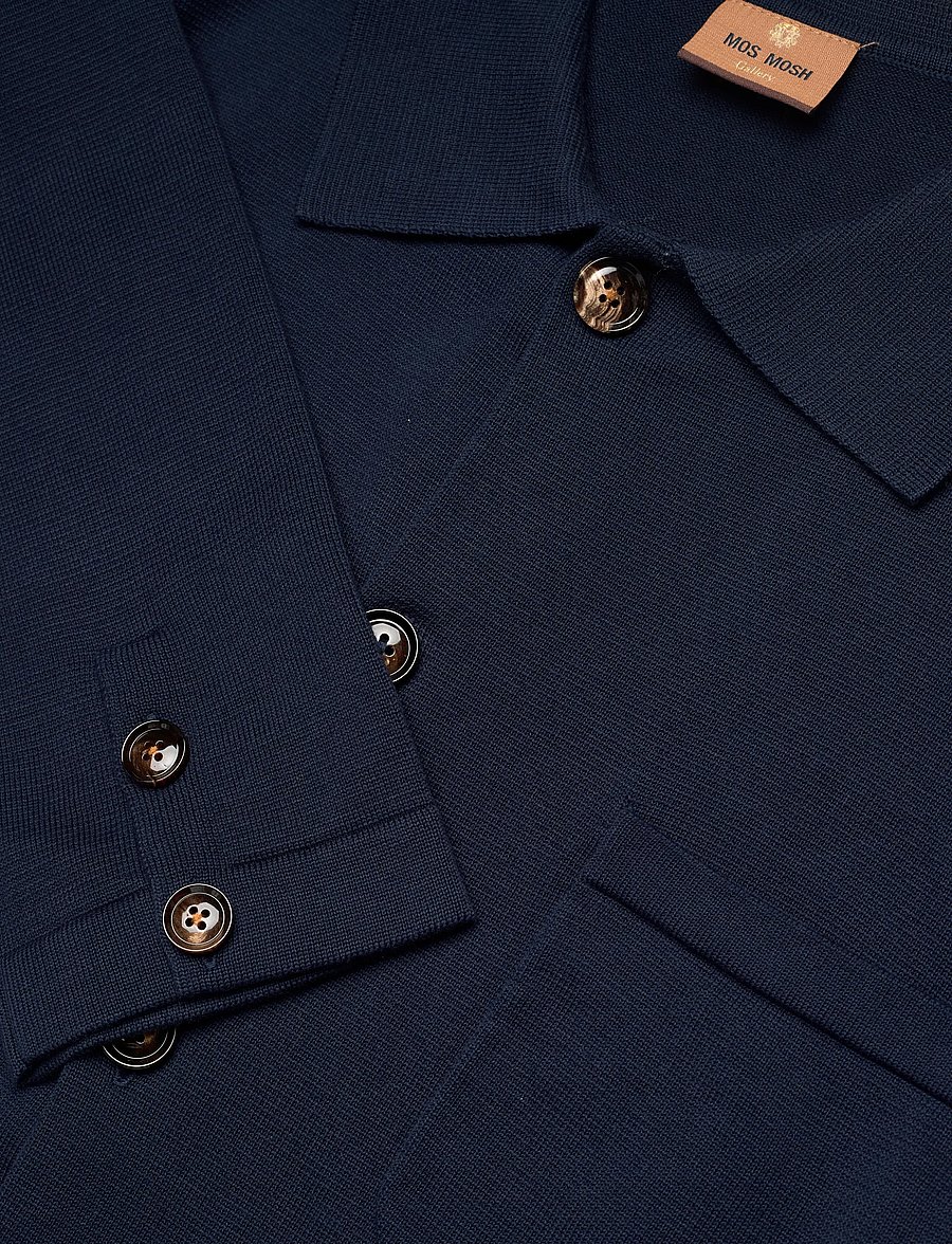 Mos Mosh Gallery - MMGConway Knit Jacket - frühlingsjacken - navy - 2