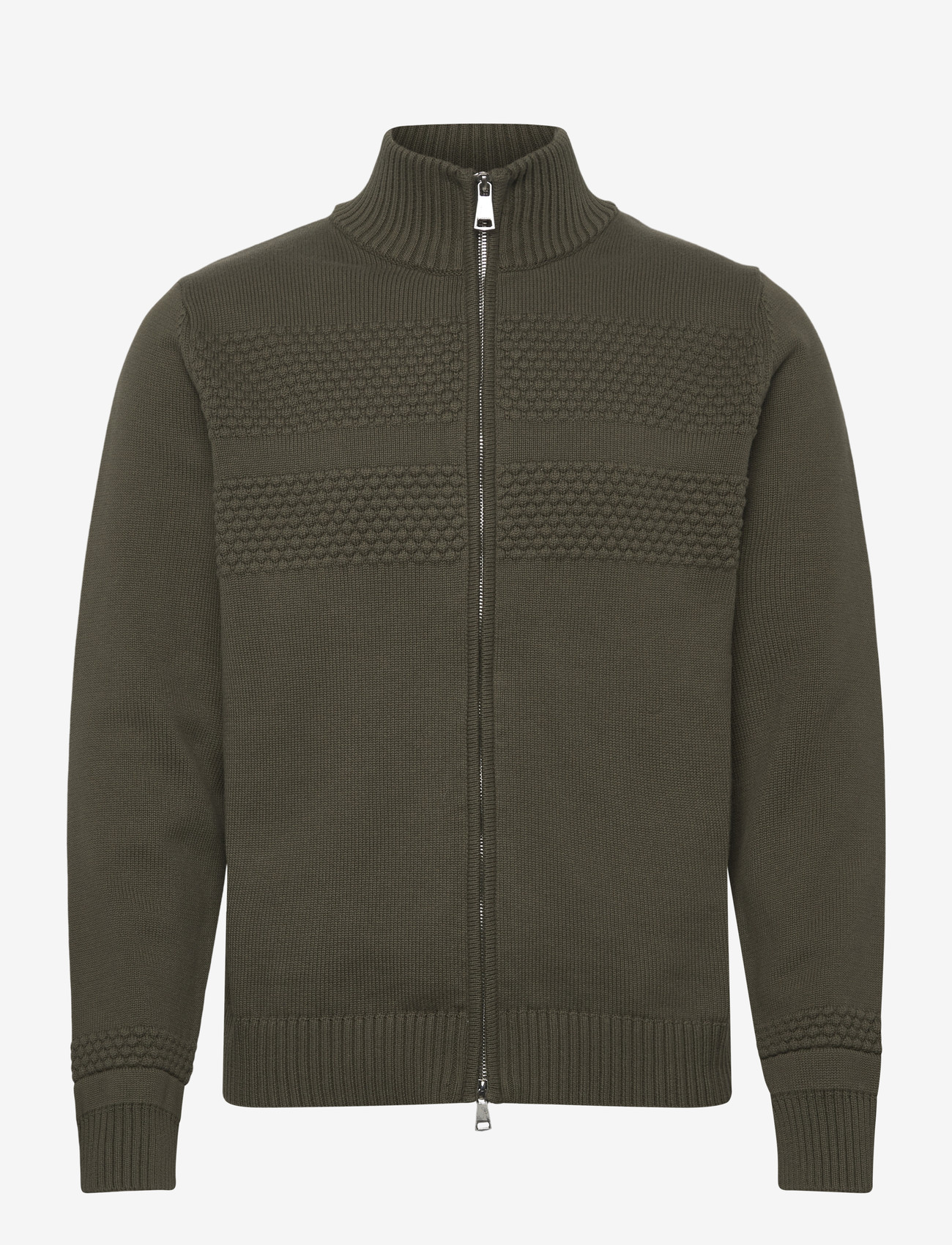Mos Mosh Gallery - MMGAlonso Zip Cardigan - cardigans - grape leaf - 0