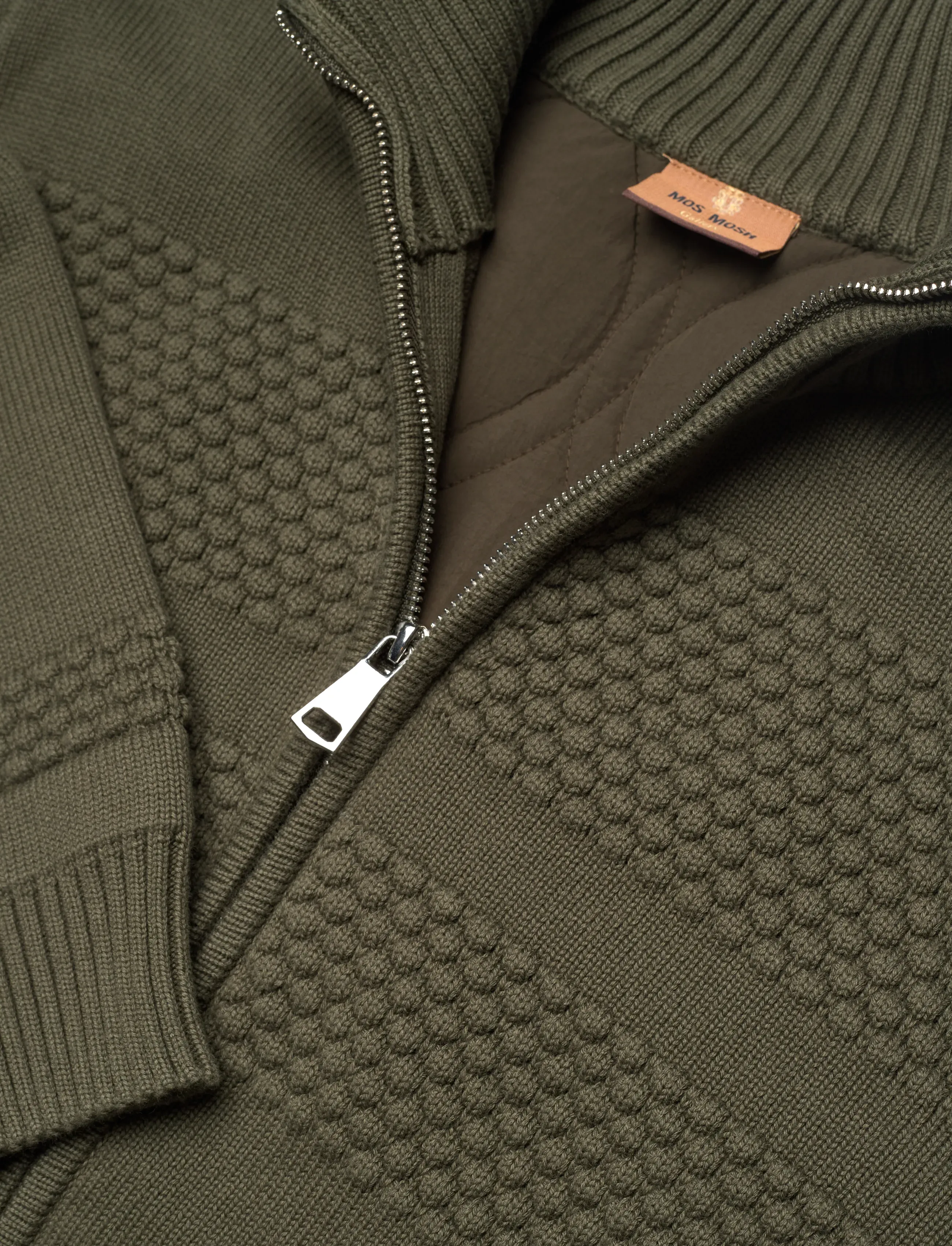 Mos Mosh Gallery - MMGAlonso Zip Cardigan - jakas - grape leaf - 2