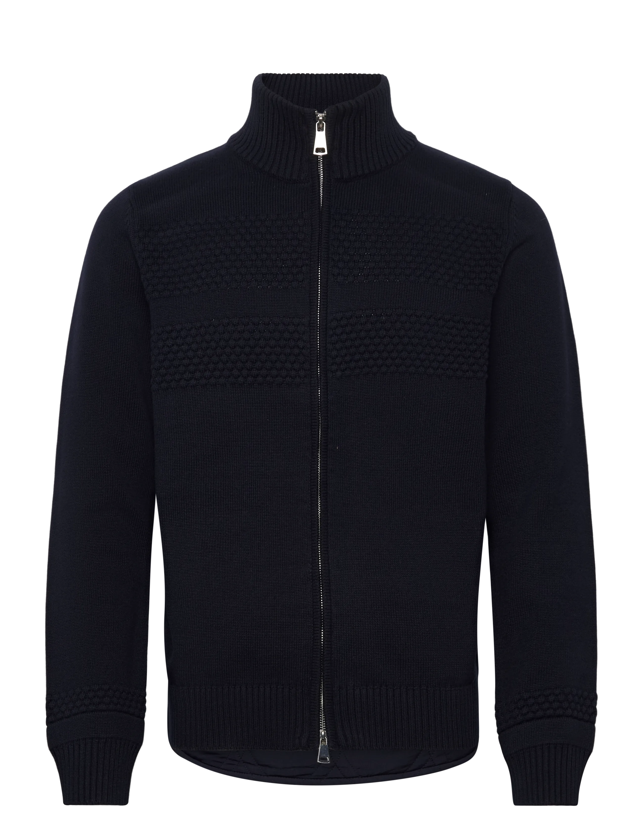 Mos Mosh Gallery MMGAlonso Zip Cardigan - Strickmode - NAVY / navy