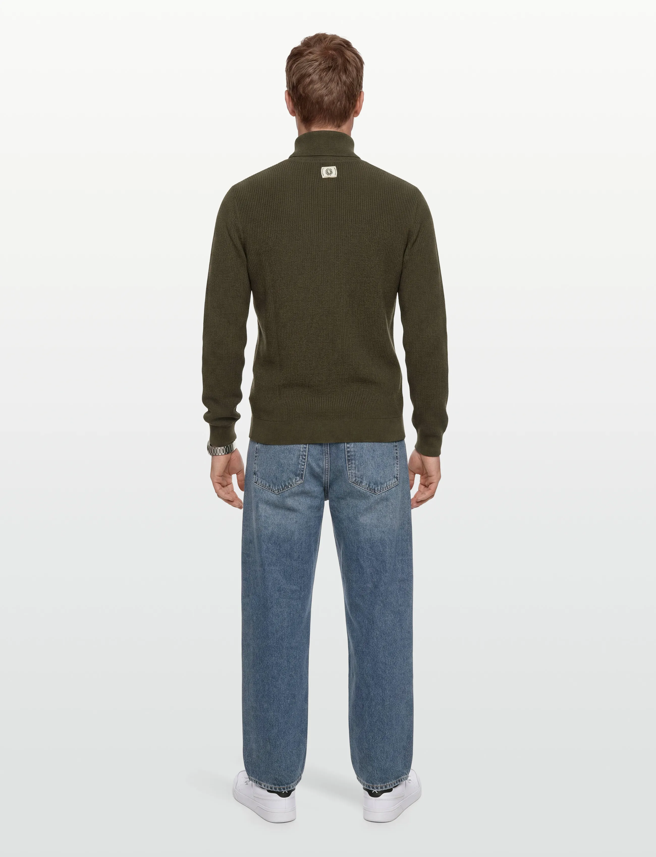 Mos Mosh Gallery - MMGPorter Quarter-Zip Knit - herren - grape leaf - 4