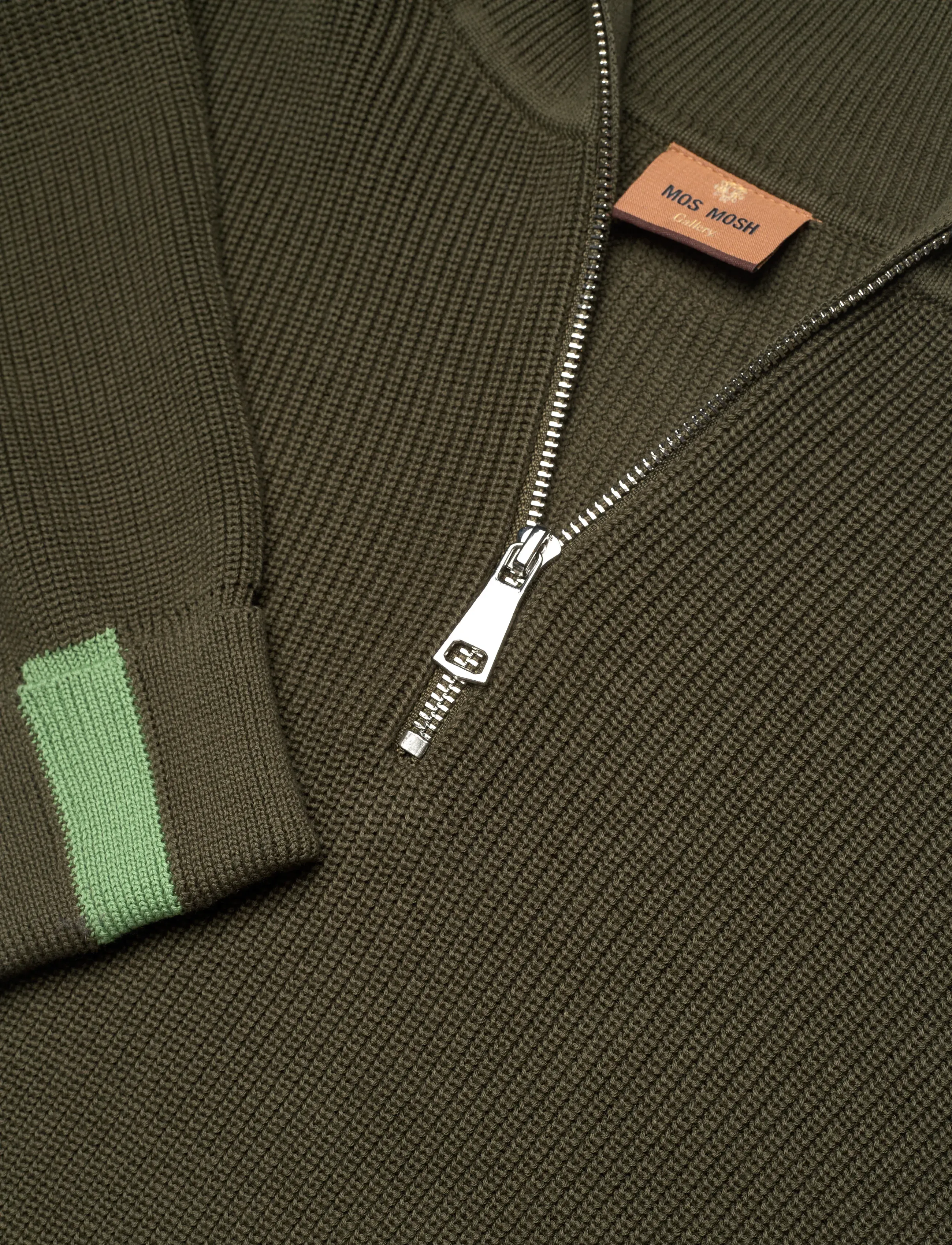 Mos Mosh Gallery - MMGPorter Quarter-Zip Knit - tõmblukk-kaelusega džemprid - grape leaf - 2