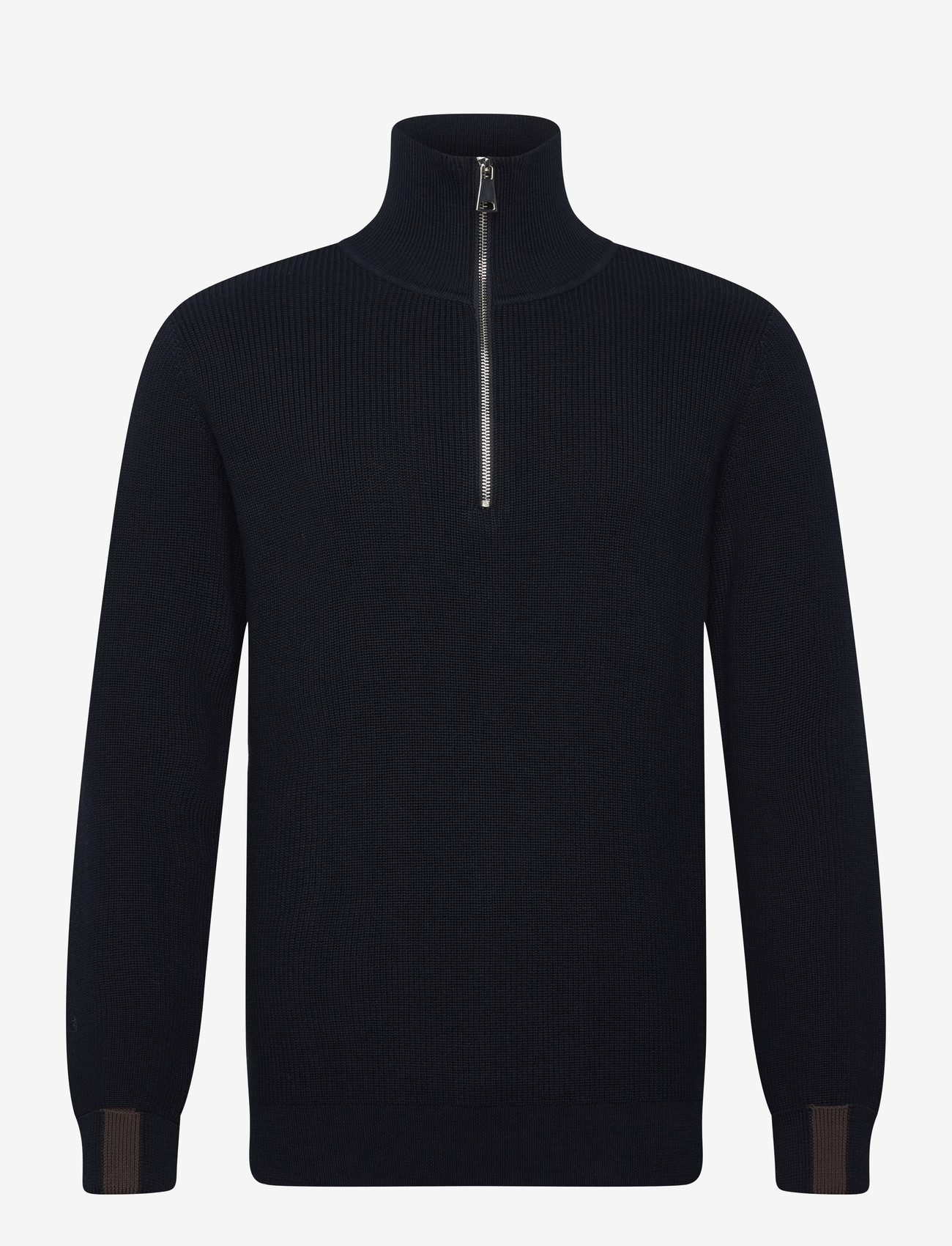 Mos Mosh Gallery - MMGPorter Quarter-Zip Knit - half zip jumpers - navy - 0