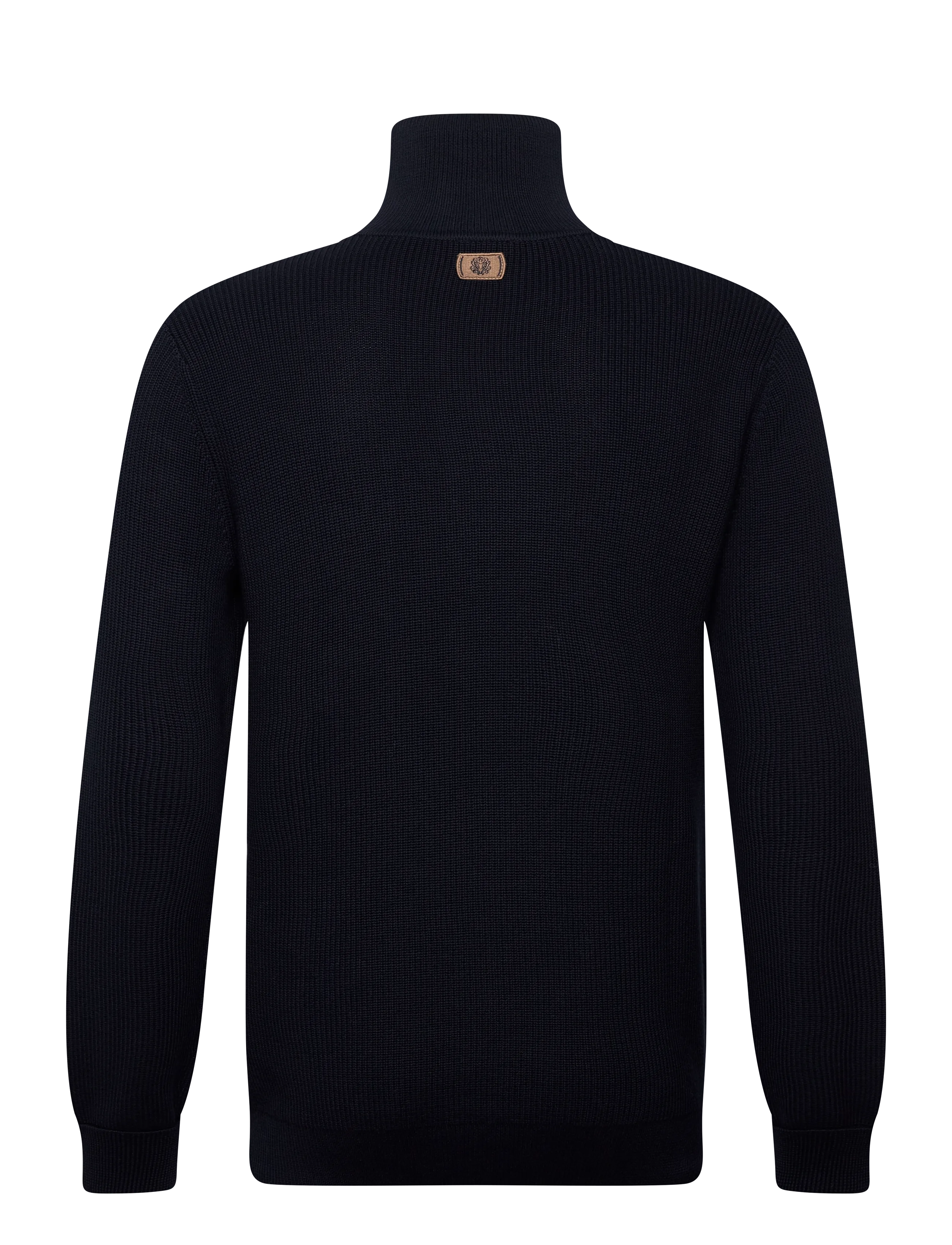Mos Mosh Gallery - MMGPorter Quarter-Zip Knit - tõmblukk-kaelusega džemprid - navy - 1