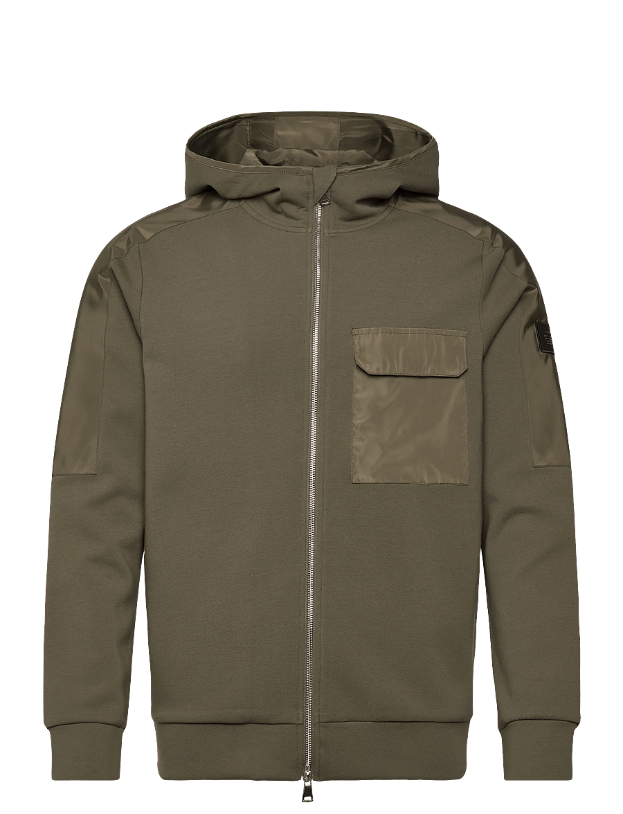 Mos Mosh Gallery - MMGJayson Zip Hood Sweat - hoodies - grape leaf - 1