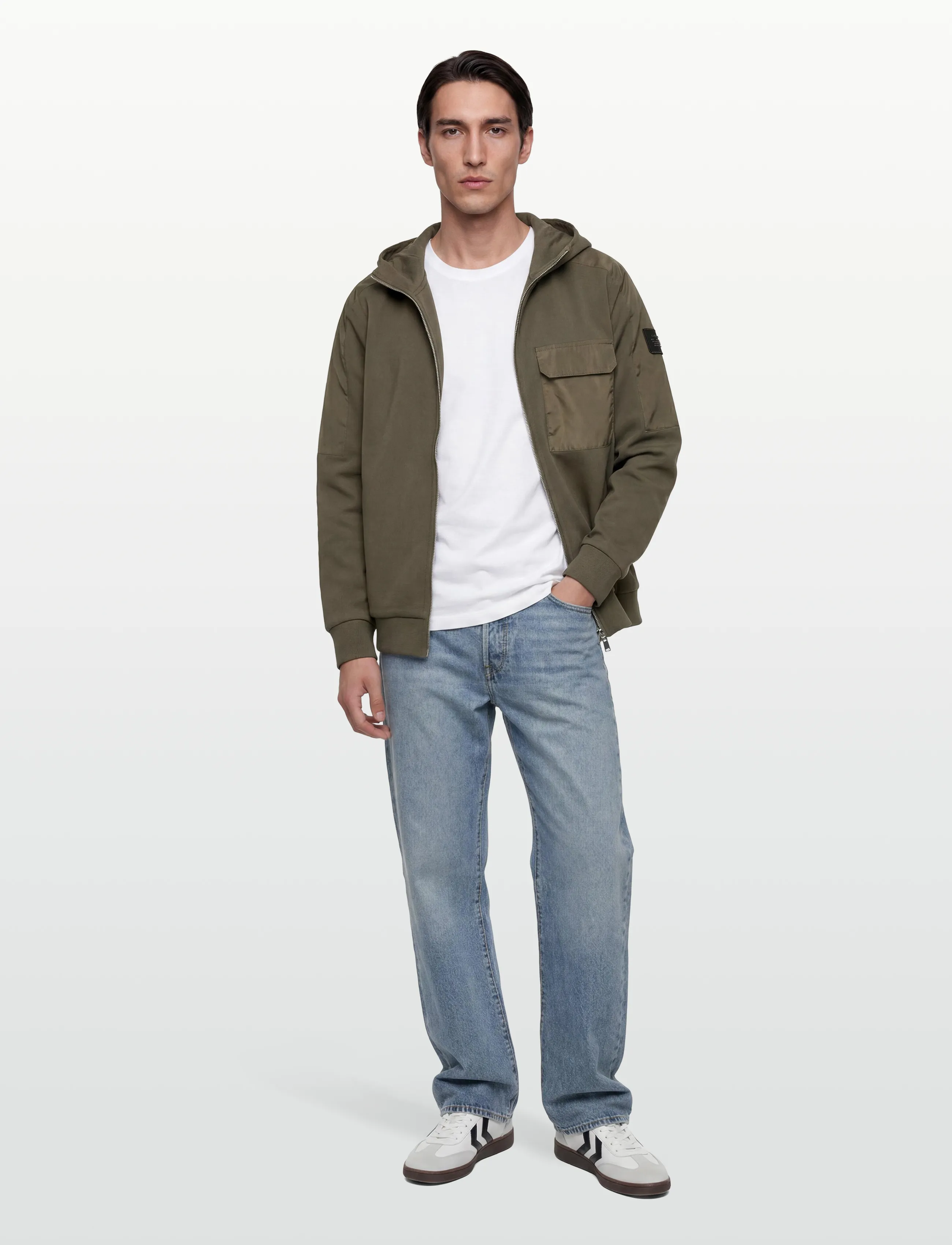 Mos Mosh Gallery MMGJayson Zip Hood Sweat - Nach Stil kaufen - GRAPE LEAF / khaki/green