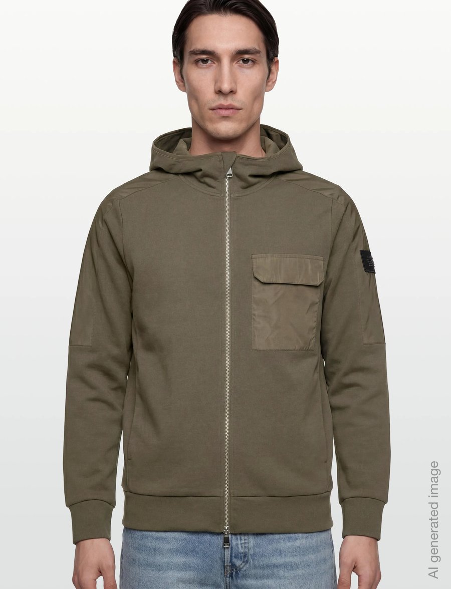 Mos Mosh Gallery - MMGJayson Zip Hood Sweat - hoodies - grape leaf - 3