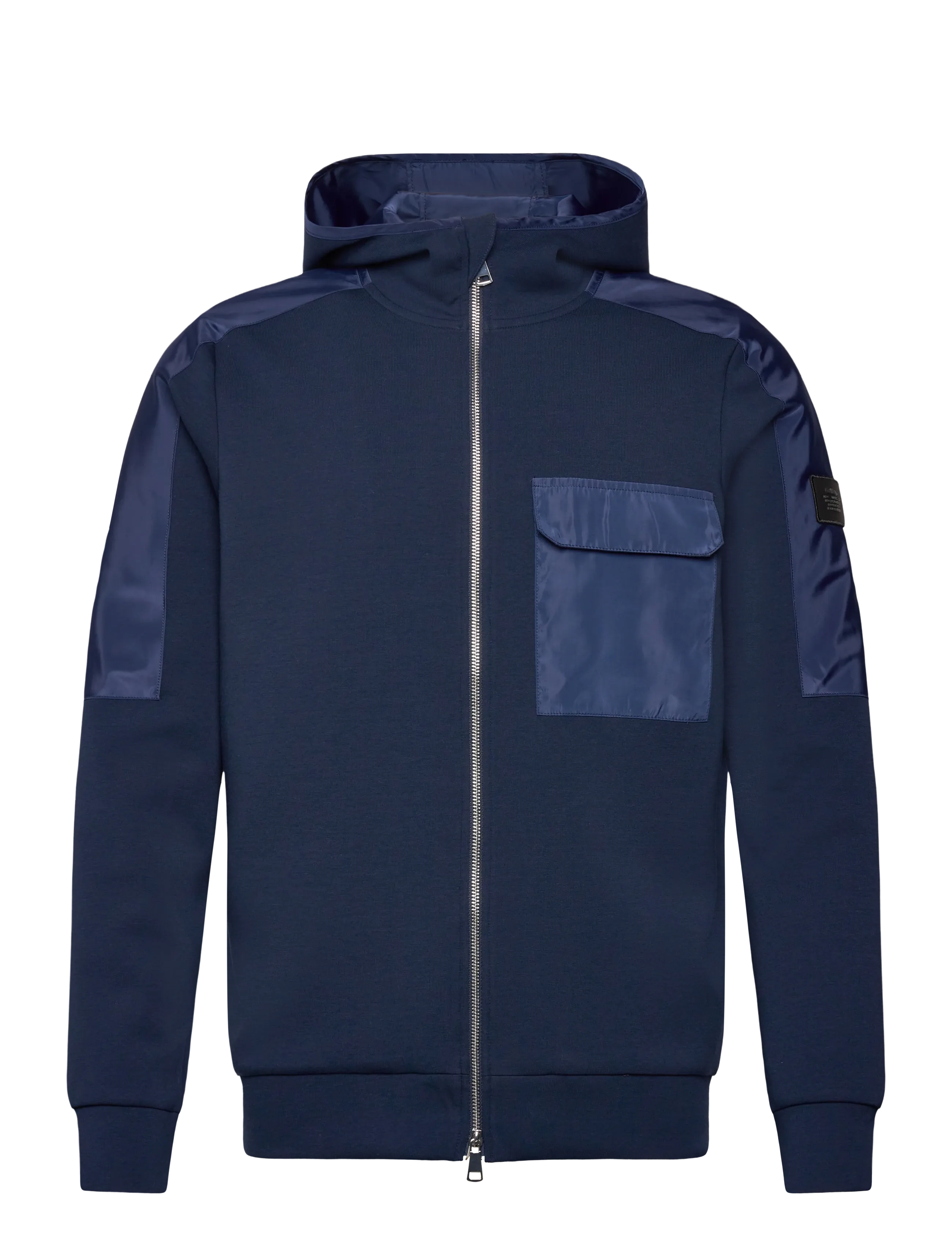 Mos Mosh Gallery MMGJayson Zip Hood Sweat - Uus - NAVY / navy