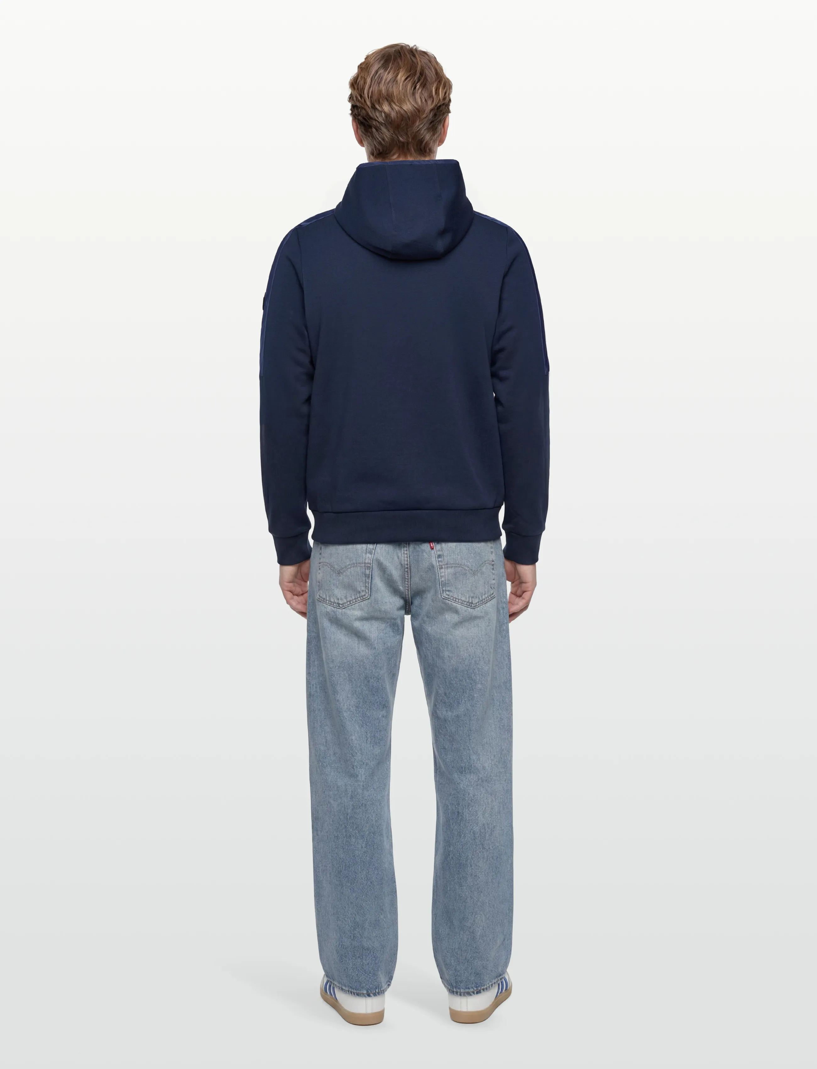 Mos Mosh Gallery - MMGJayson Zip Hood Sweat - kapuutsiga dressipluusid - navy - 4