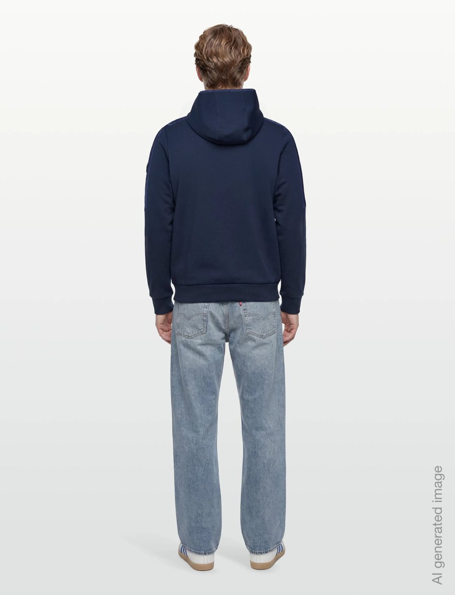 Mos Mosh Gallery - MMGJayson Zip Hood Sweat - hoodies - navy - 4