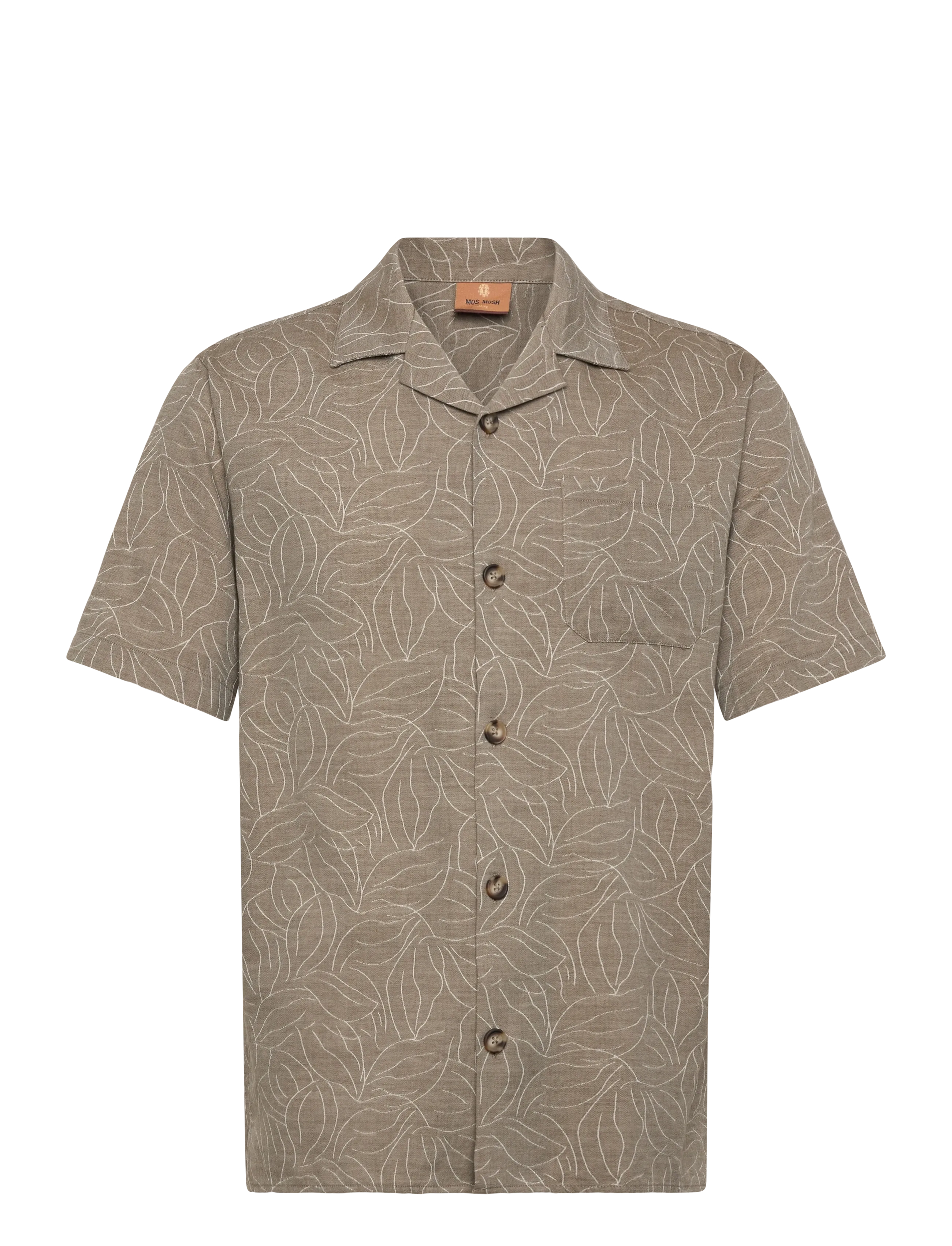 Mos Mosh Gallery MMGMarlon Vanese Cuban Shirt - Uutuudet - GRAPE LEAF / khaki/green