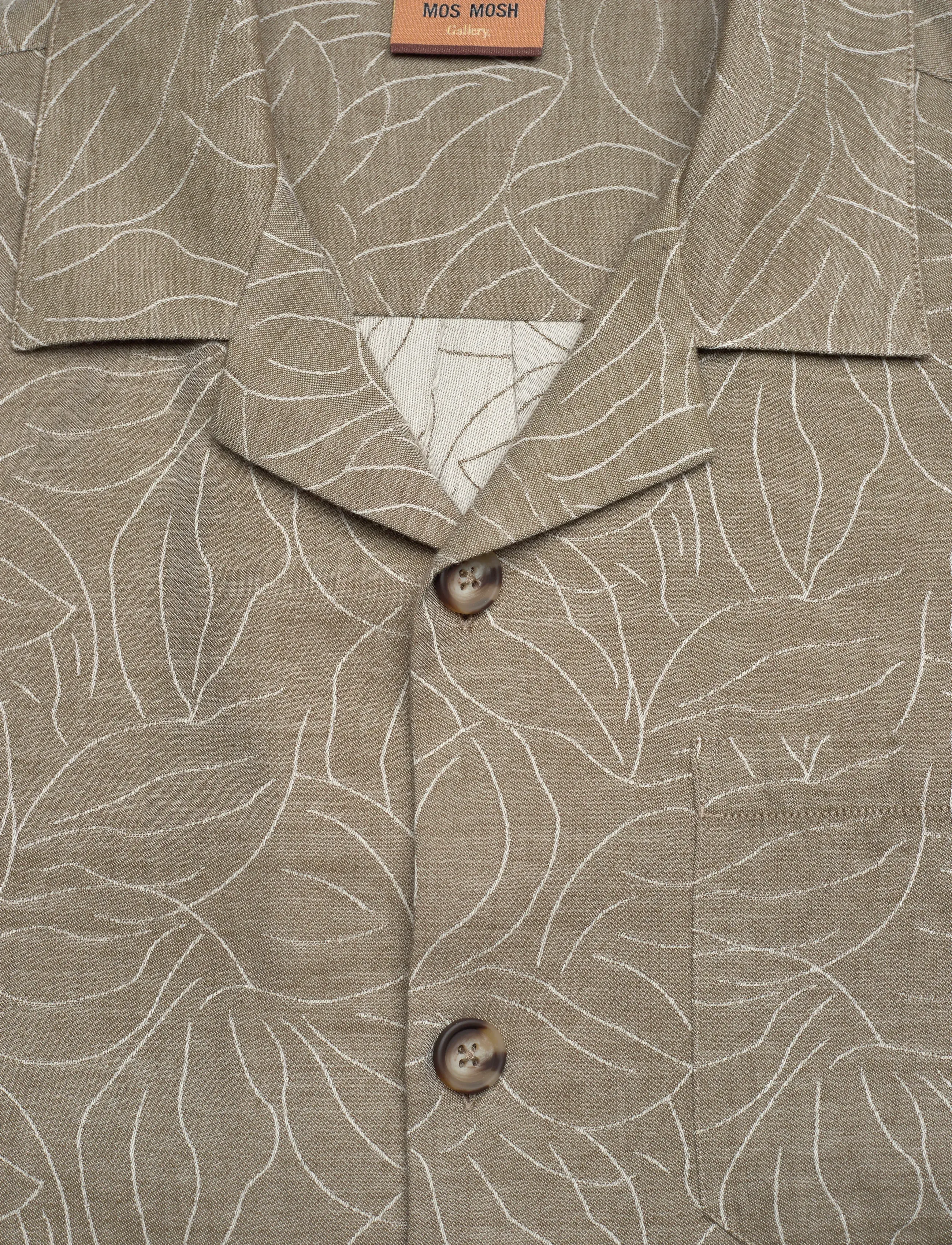 Mos Mosh Gallery - MMGMarlon Vanese Cuban Shirt - kortærmede skjorter - grape leaf - 2