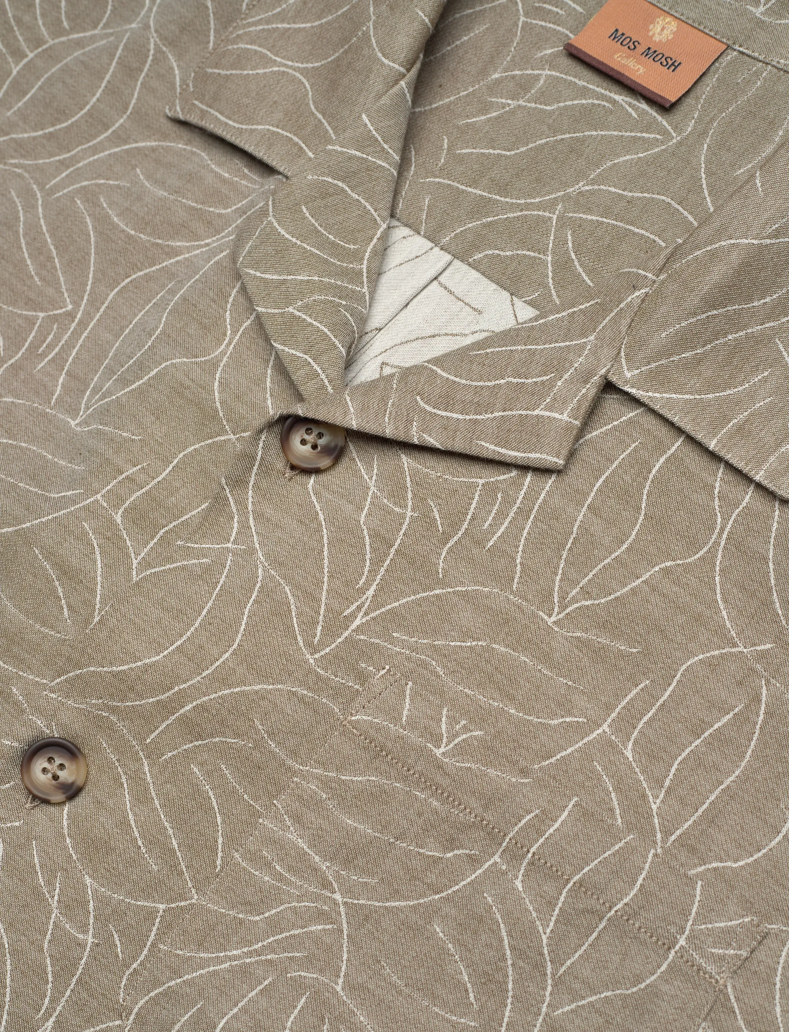 Mos Mosh Gallery - MMGMarlon Vanese Cuban Shirt - chemises à manches courtes - grape leaf - 3