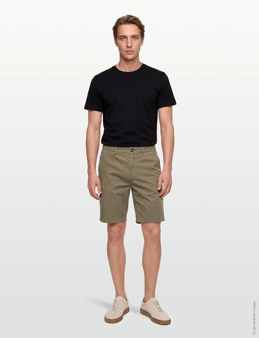 Mos Mosh Gallery - MMGPenn Paper Shorts - rennot shortsit - soft army - 0
