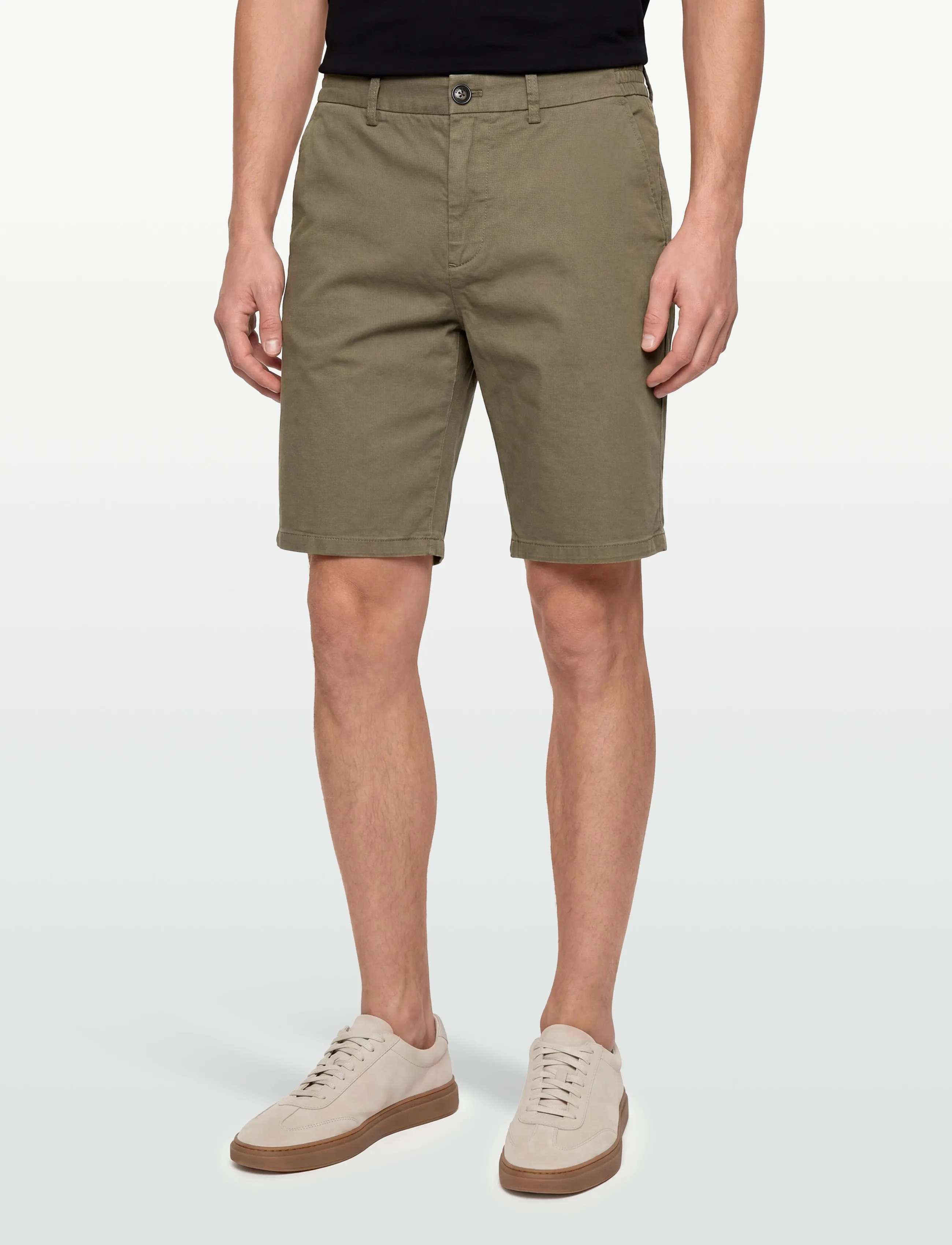 Mos Mosh Gallery - MMGPenn Paper Shorts - rennot shortsit - soft army - 3