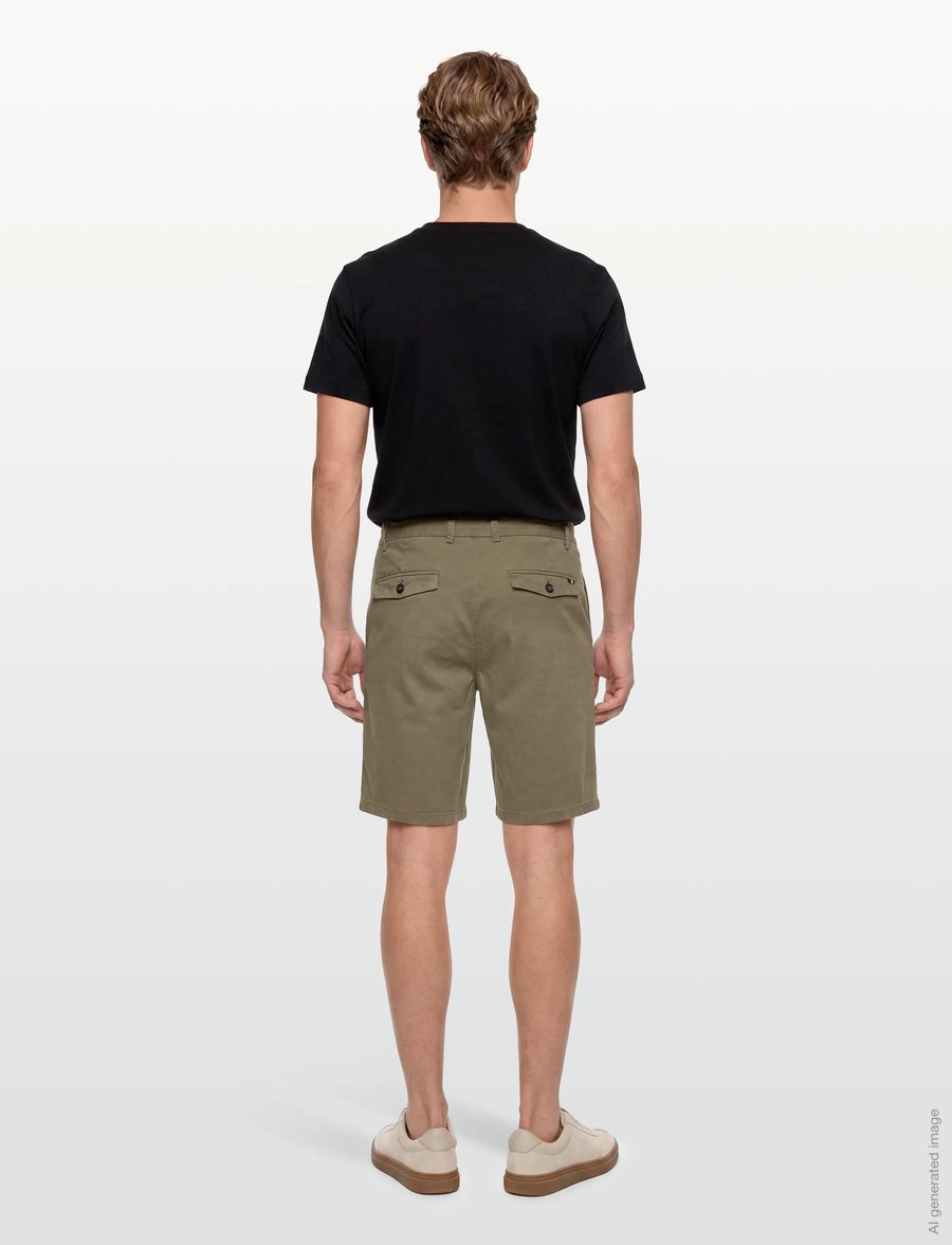 Mos Mosh Gallery - MMGPenn Paper Shorts - rennot shortsit - soft army - 4