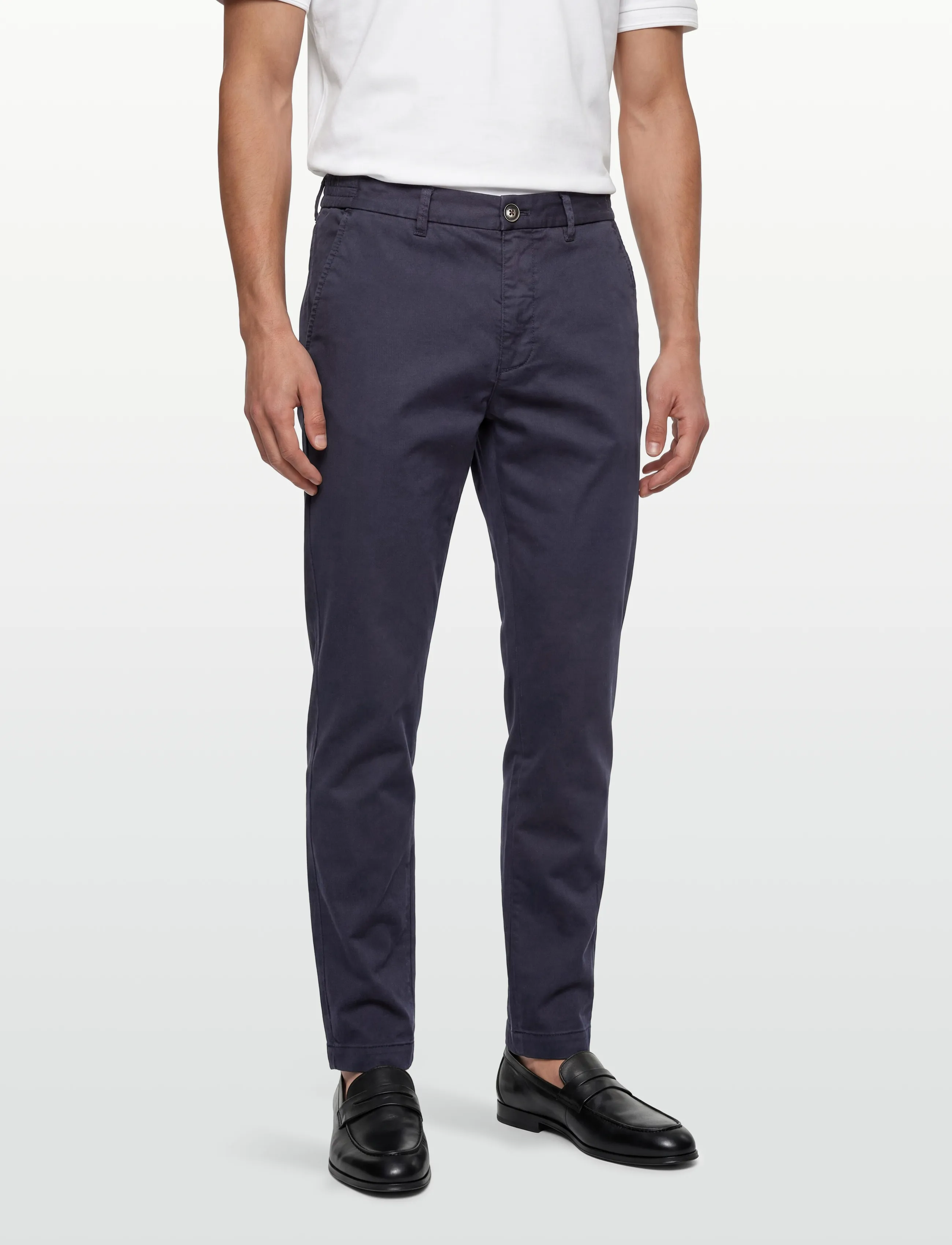 Mos Mosh Gallery - MMGPenn Paper Chino Pant - chinos - navy - 3