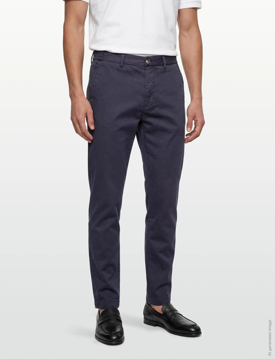 Mos Mosh Gallery - MMGPenn Paper Chino Pant - chinosy - navy - 3