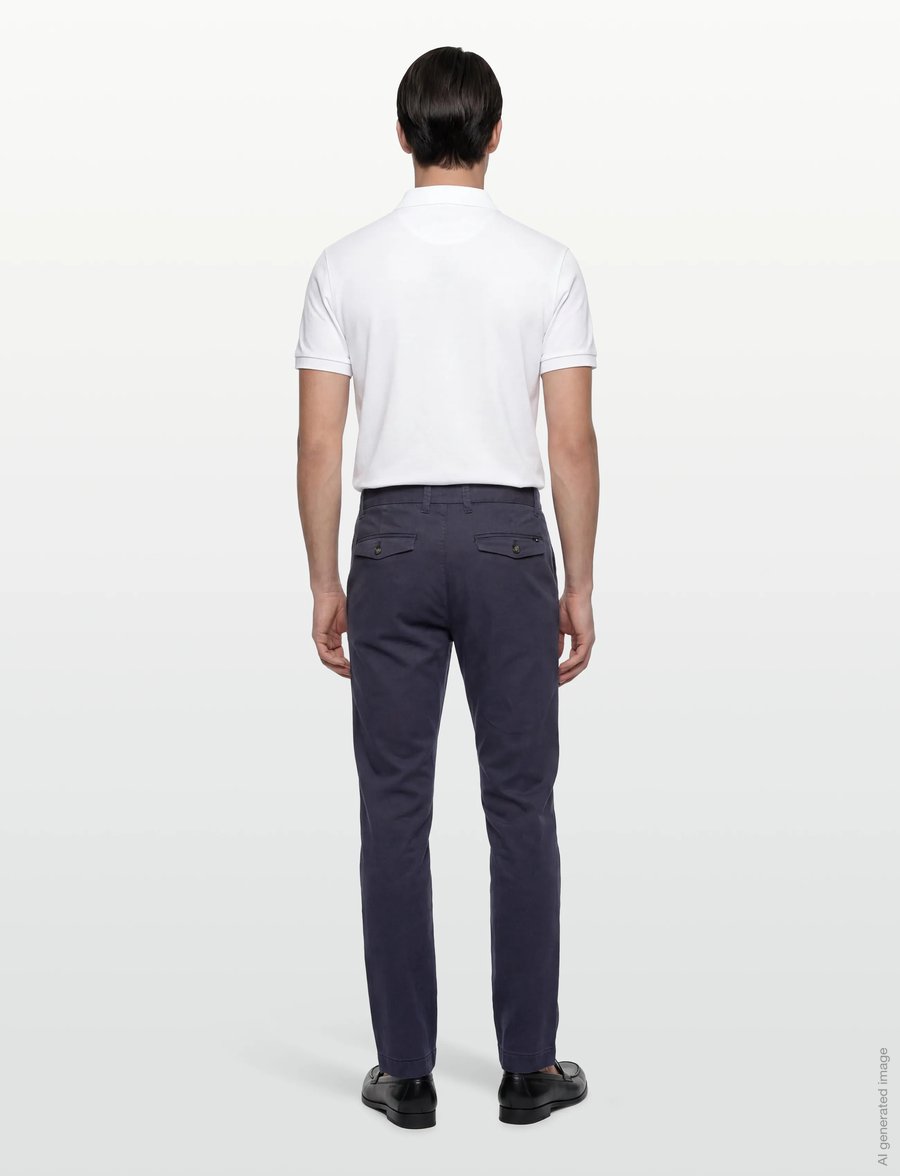 Mos Mosh Gallery - MMGPenn Paper Chino Pant - chinosy - navy - 4