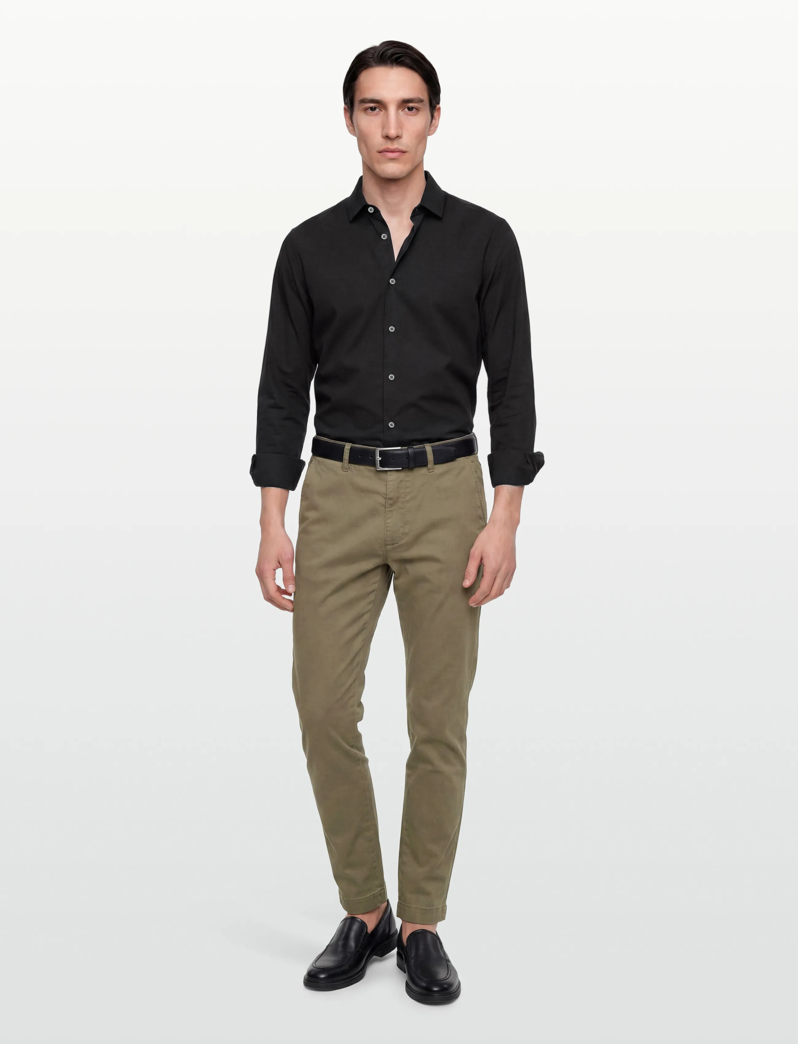 Mos Mosh Gallery MMGPenn Paper Chino Pant - Skandinavischer Stil - SOFT ARMY / khaki/green