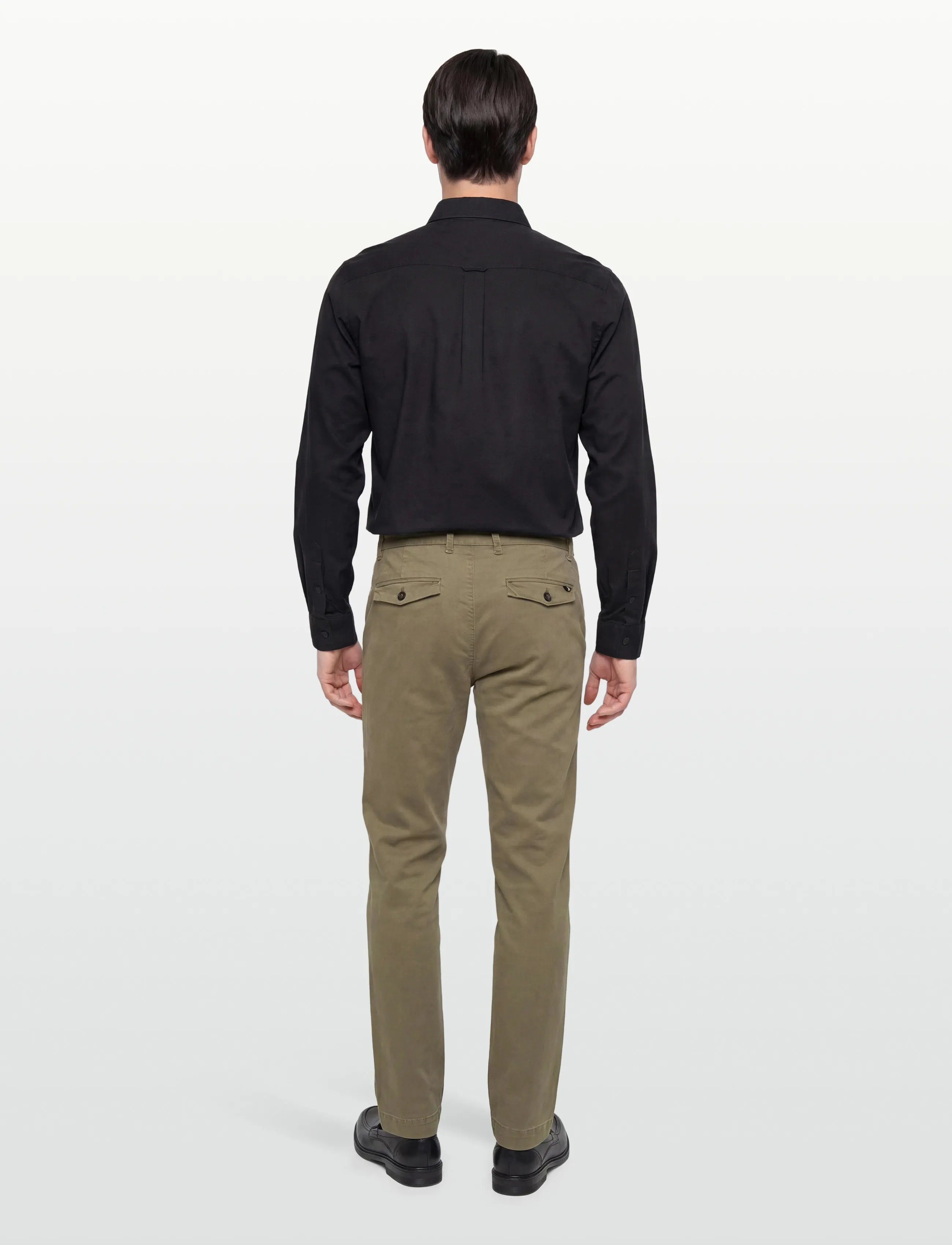 Mos Mosh Gallery - MMGPenn Paper Chino Pant - chinos - soft army - 4