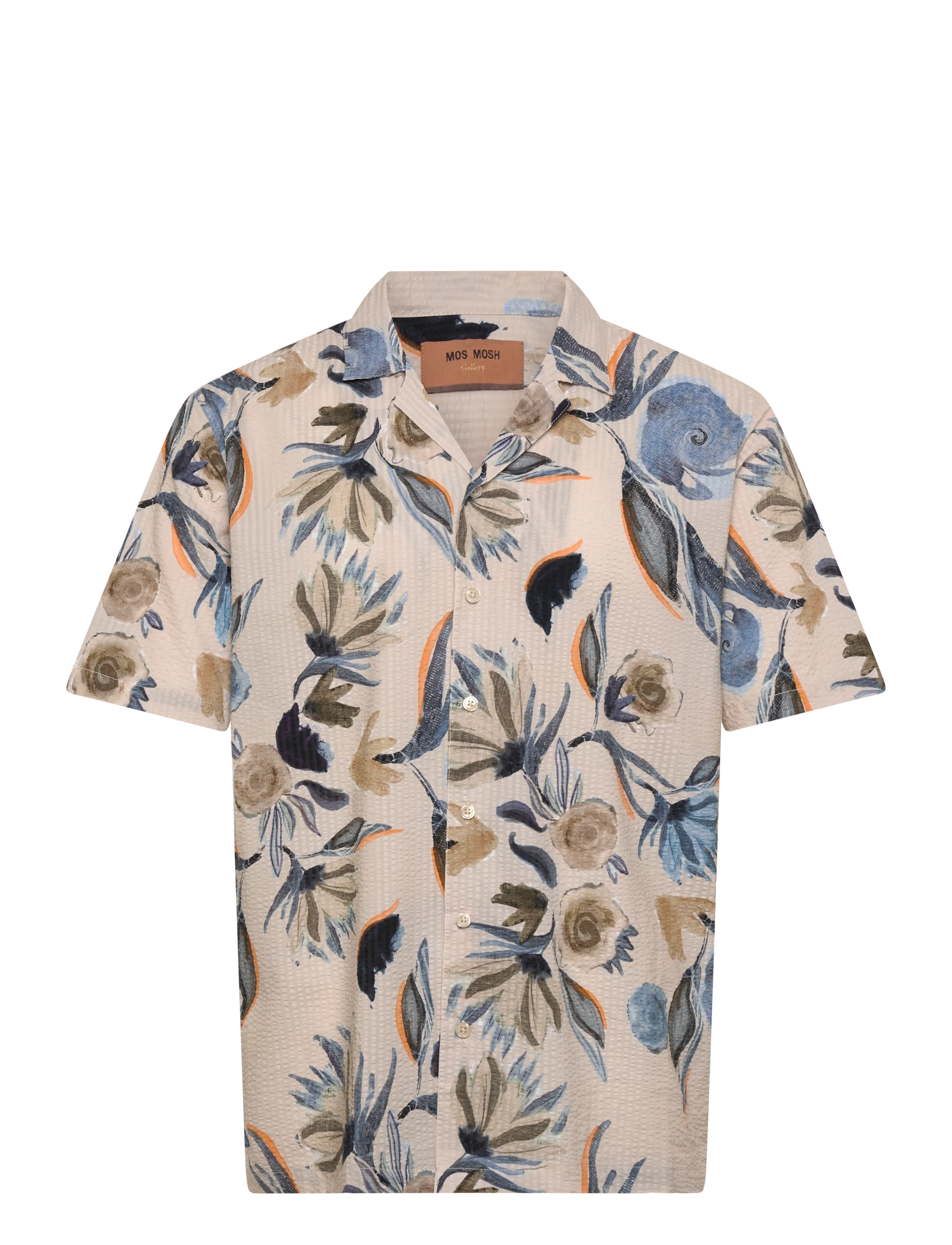Mos Mosh Gallery MMGJoel Haiku Seer SS Shirt - Uutuudet - ECRU / cream
