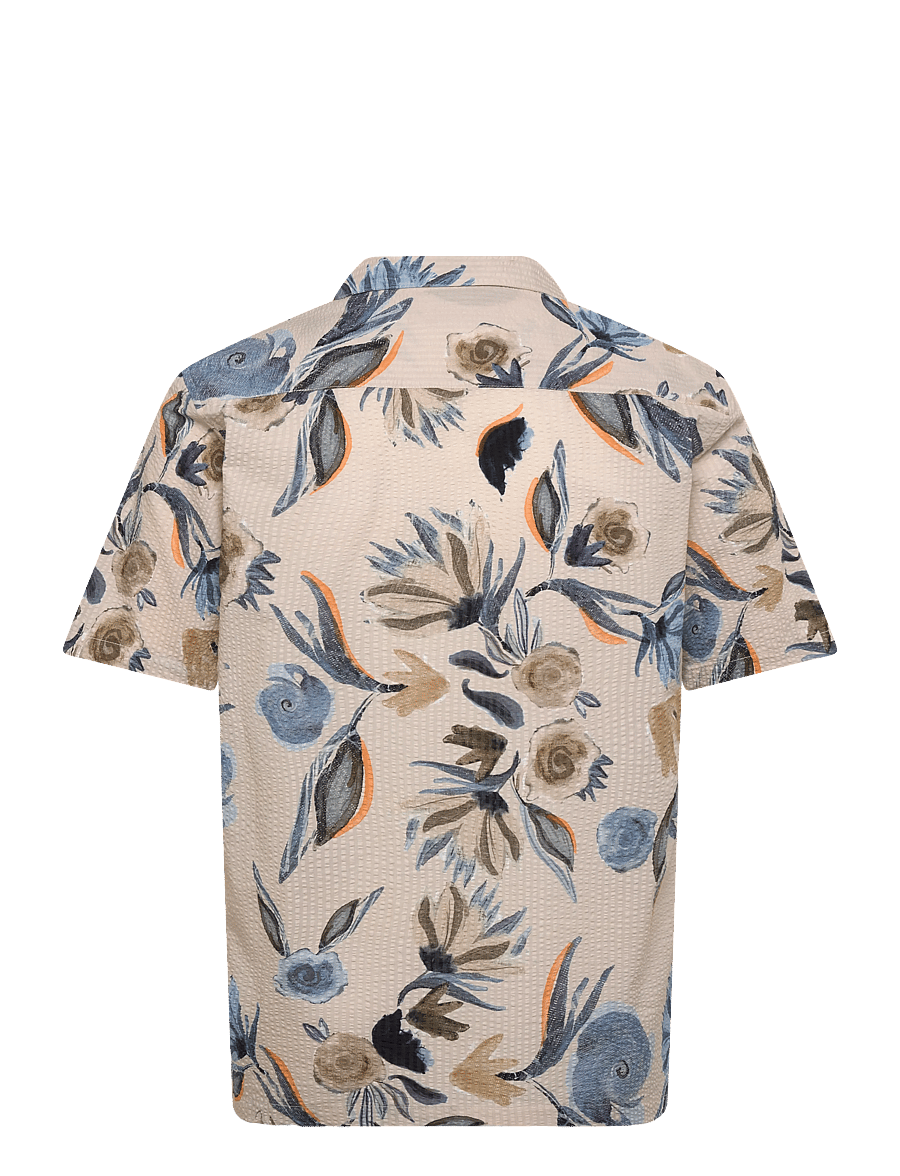 Mos Mosh Gallery - MMGJoel Haiku Seer SS Shirt - chemises à manches courtes - ecru - 1