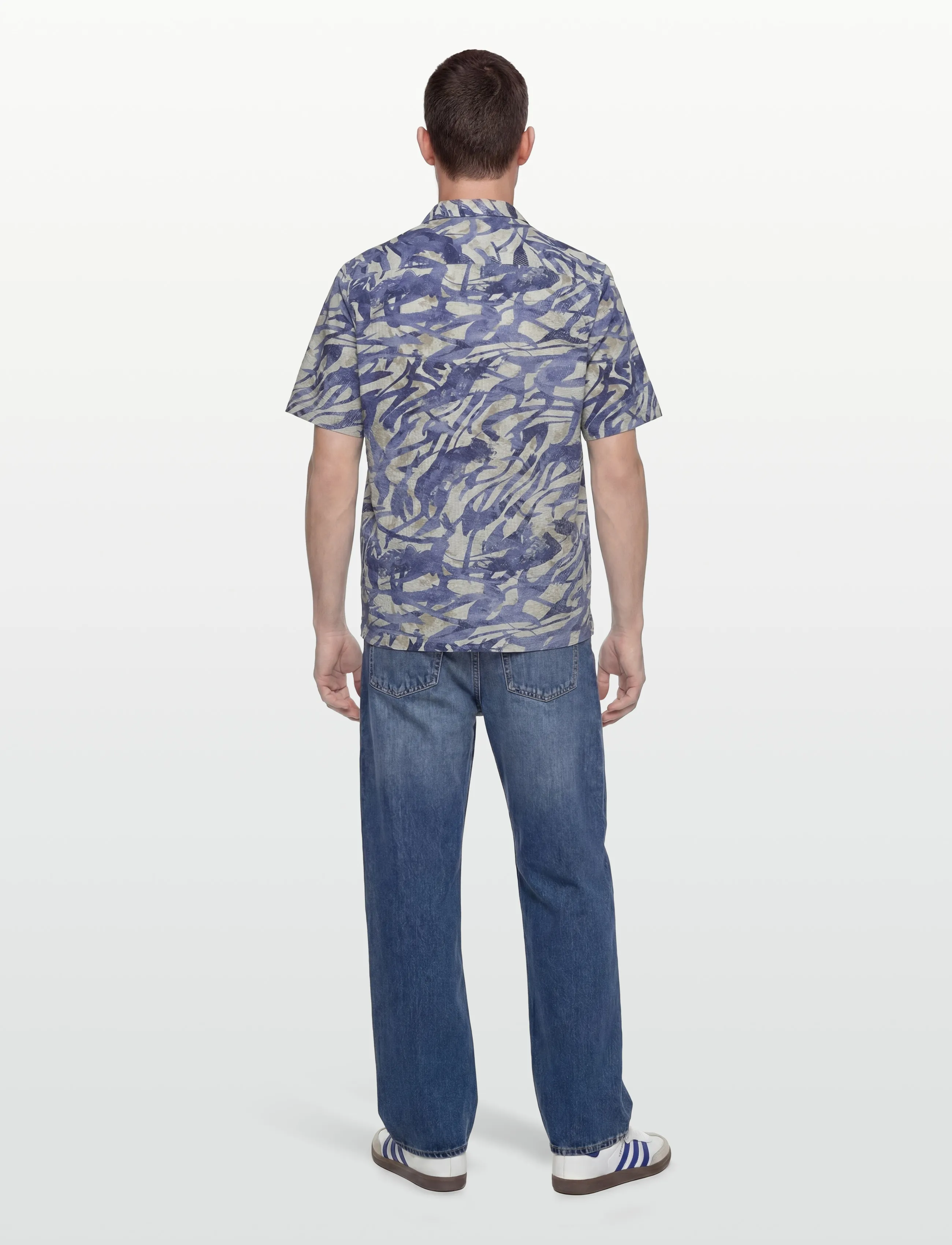 Mos Mosh Gallery Mmgjoel Common Seer Ss Shirt kortärmade skjortor herr – bild 3
