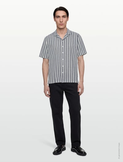 Joe Basso Stripe Ss Shirt - KortæRmede