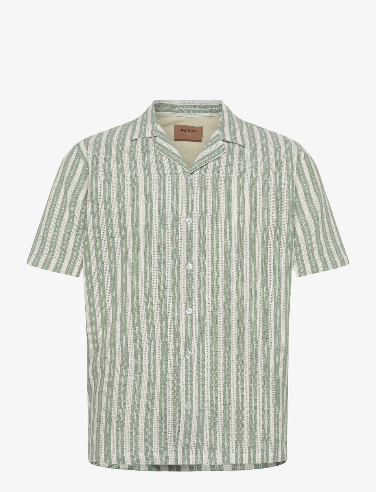 Mos Mosh Gallery - MMGJoe Basso Stripe SS Shirt - watercress - 0