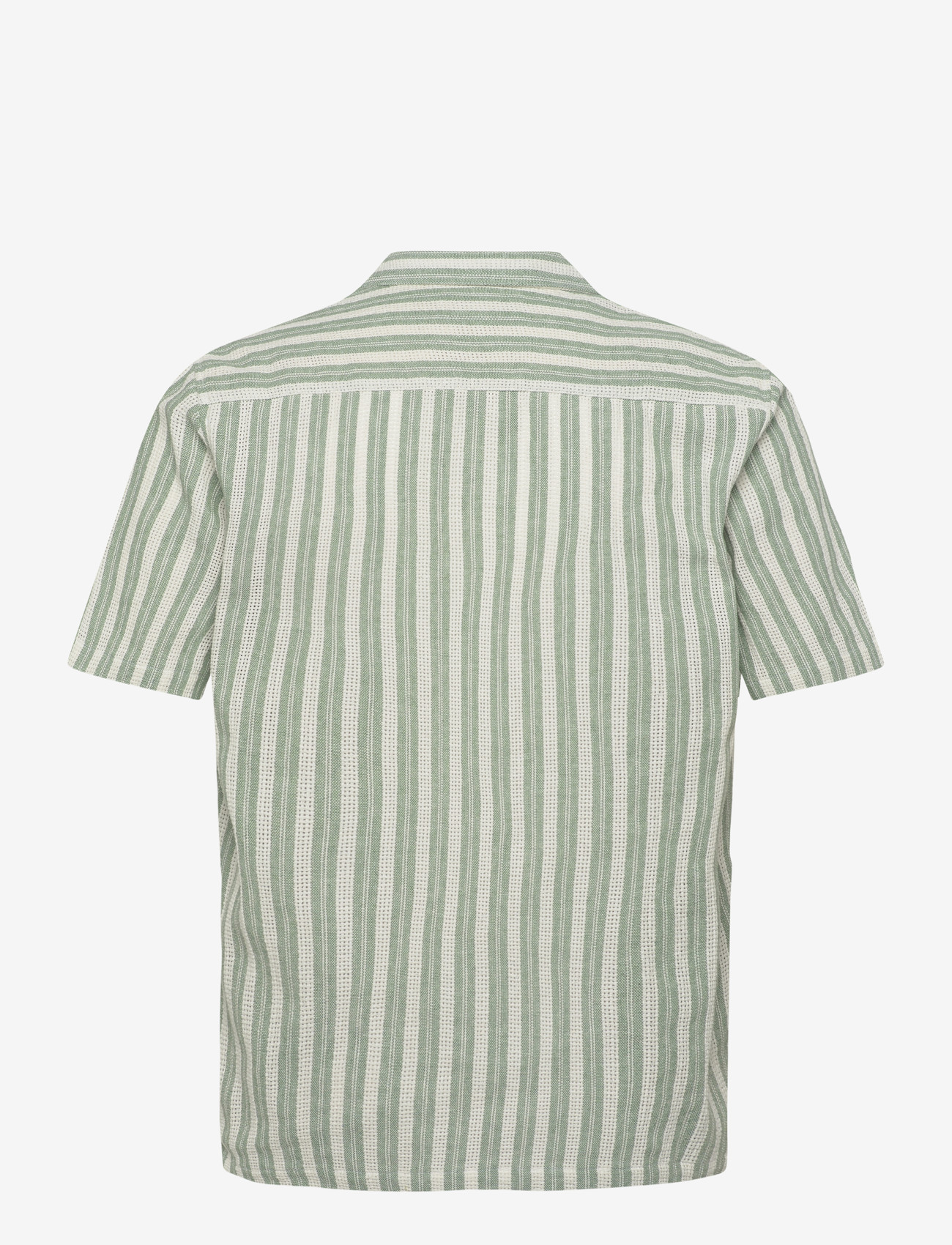 Mos Mosh Gallery - MMGJoe Basso Stripe SS Shirt - watercress - 1