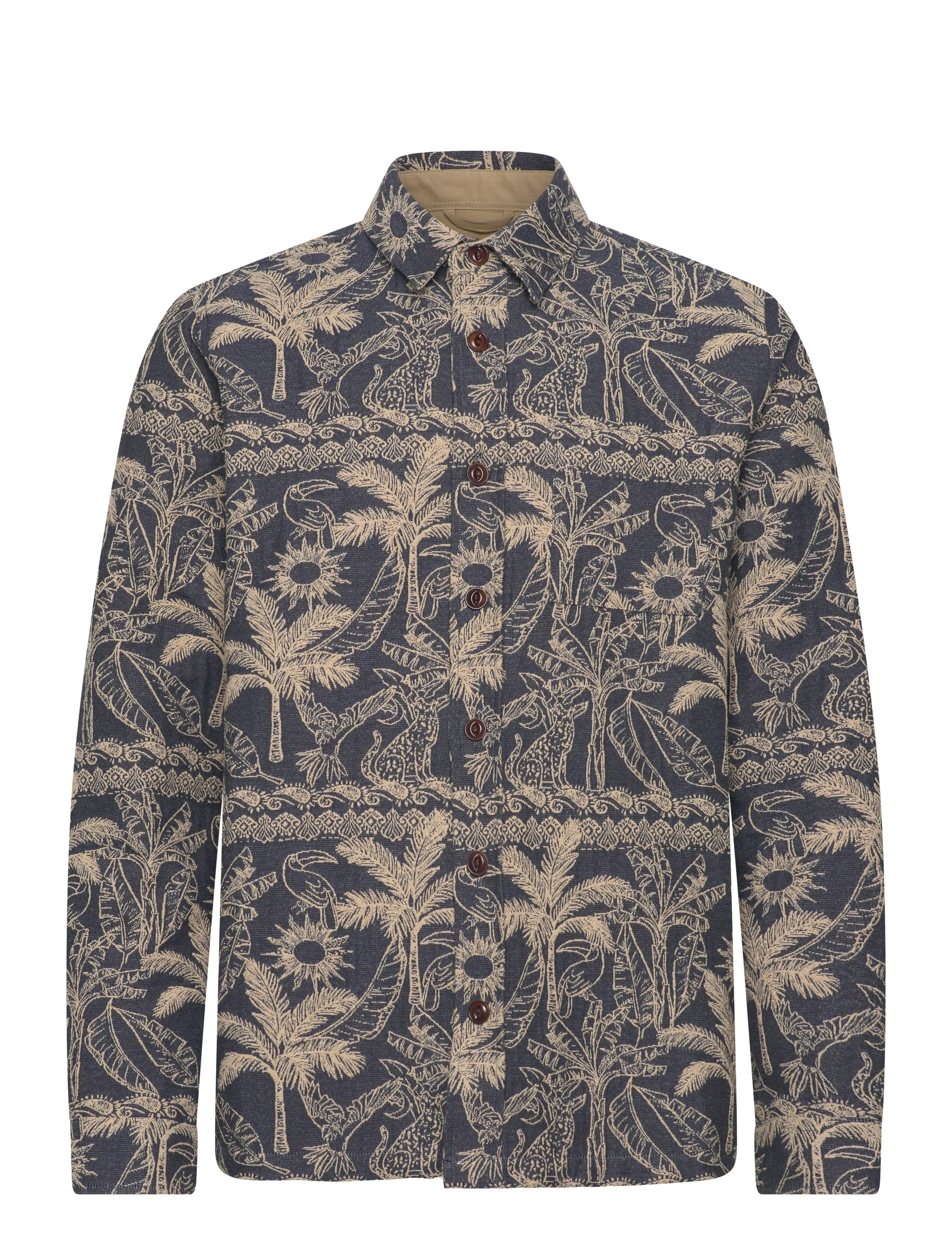 MOS MOSH GALLERY Mmgdavid Garden Overshirt Navy - S - Herren