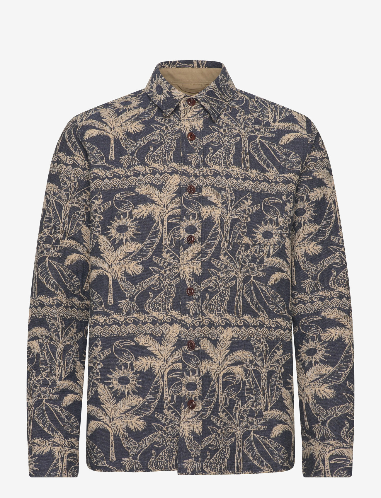 Mos Mosh Gallery - MMGDavid Garden Overshirt - shoppa efter tillfälle - salute navy - 0