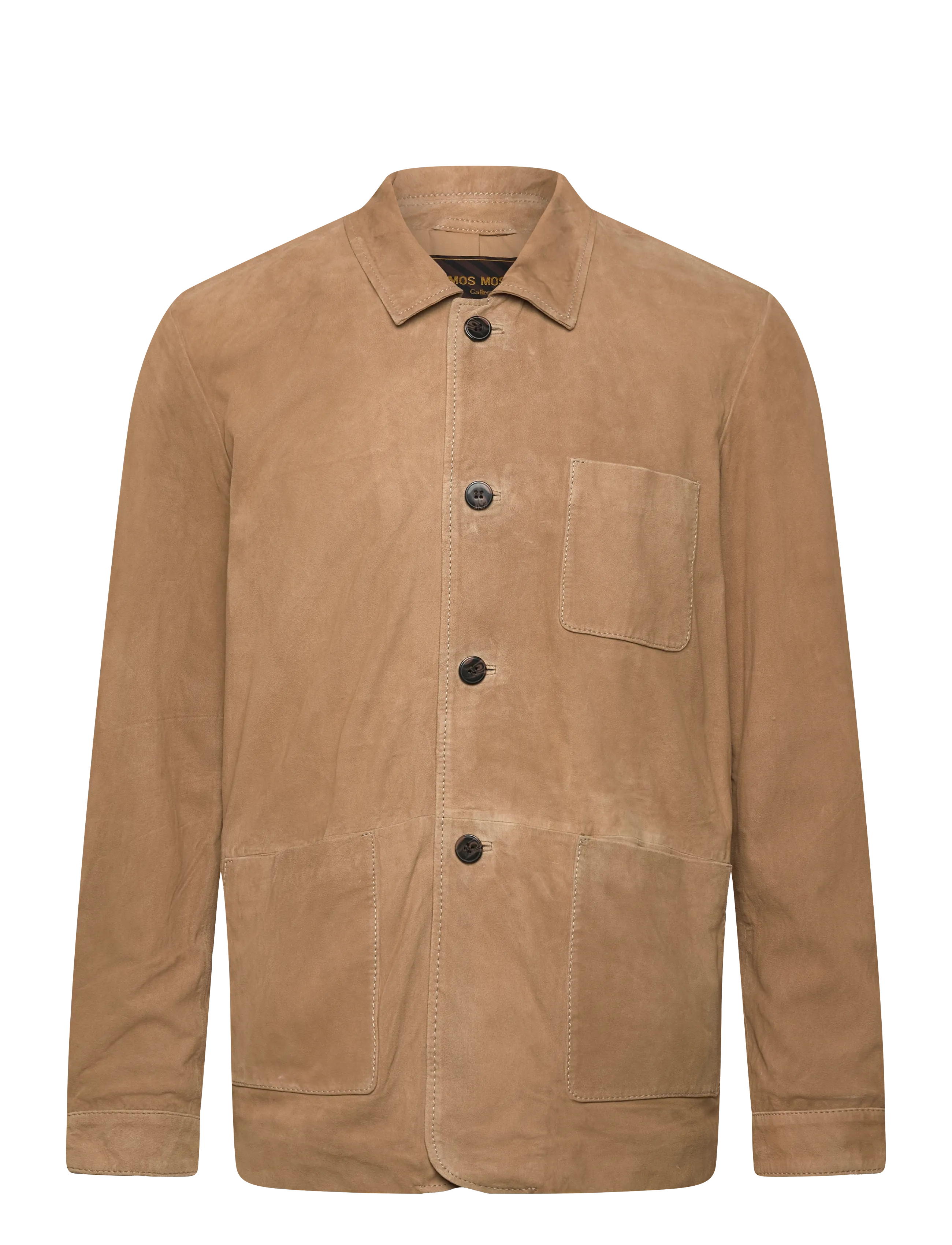 Mos Mosh Gallery Mmgconor Suede Jacket, L, Beige, Jakker > Læder, Herre