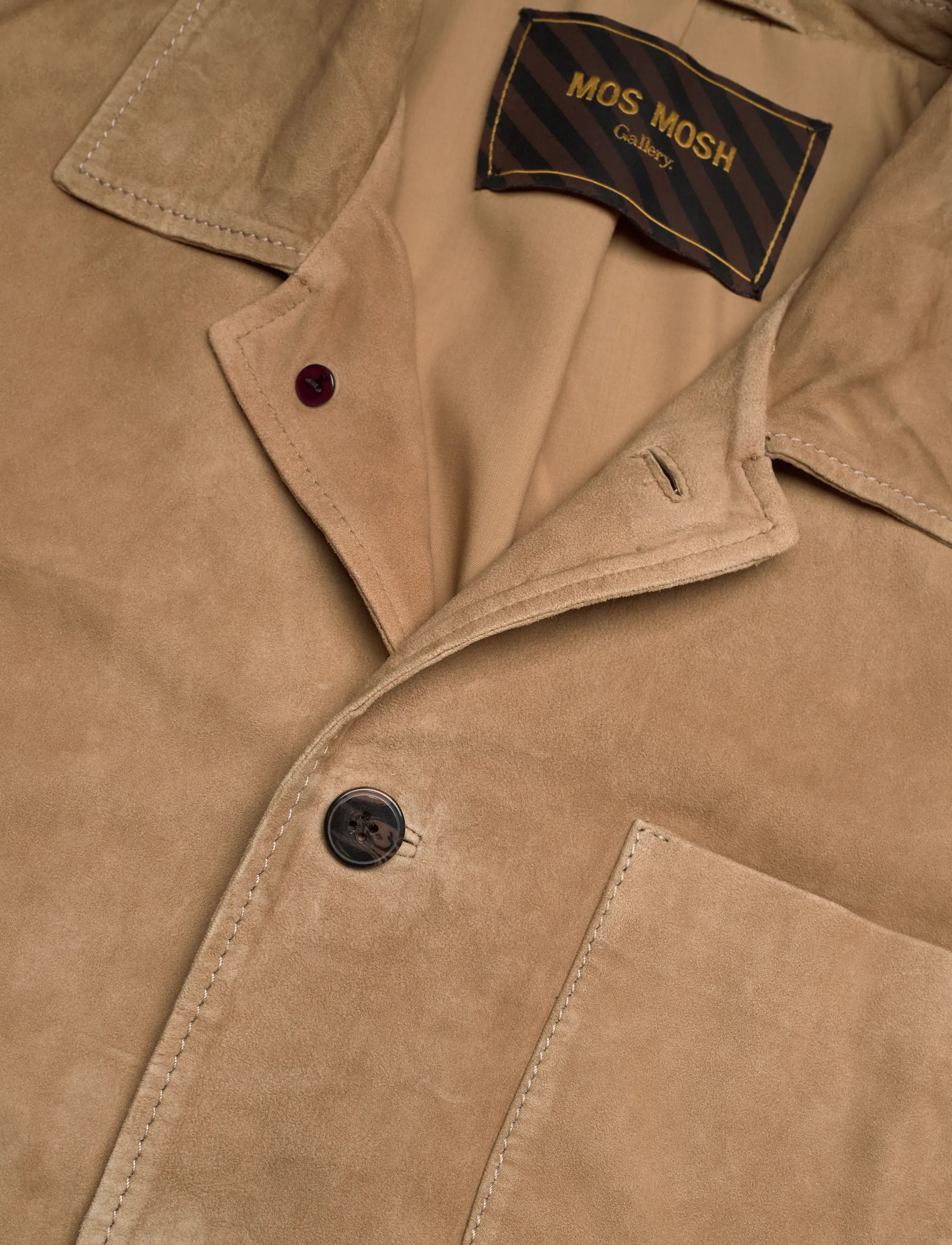 Mos Mosh Gallery - MMGConor Suede Jacket - vorjakkar - toasted coconut - 2