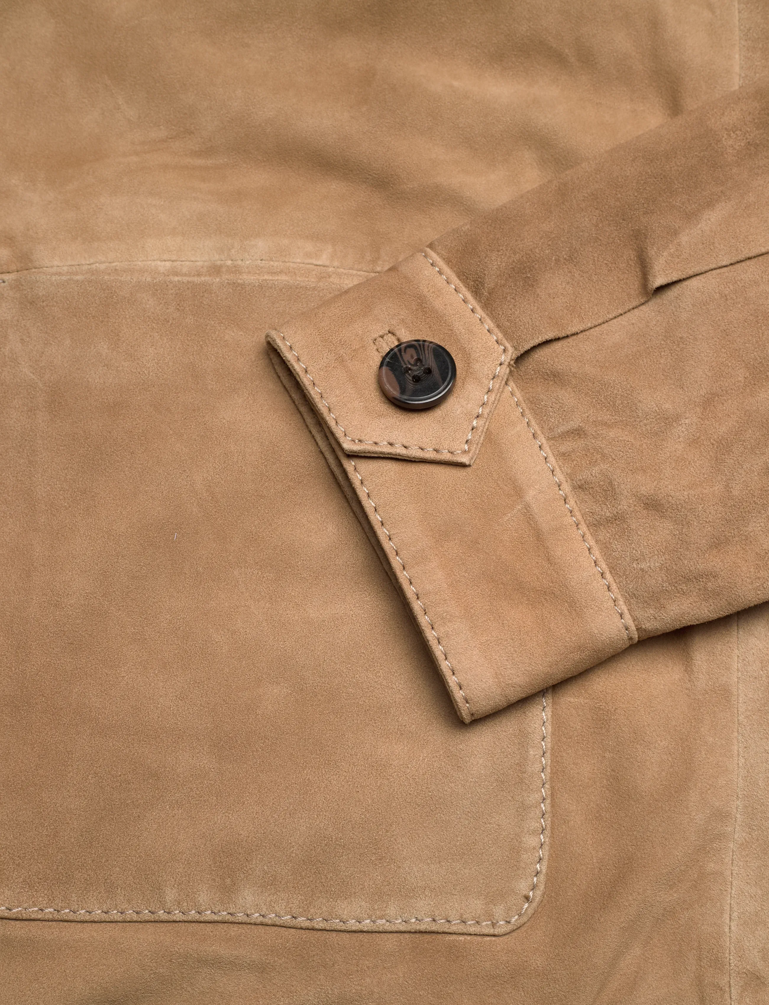 Mos Mosh Gallery - MMGConor Suede Jacket - vorjakkar - toasted coconut - 3