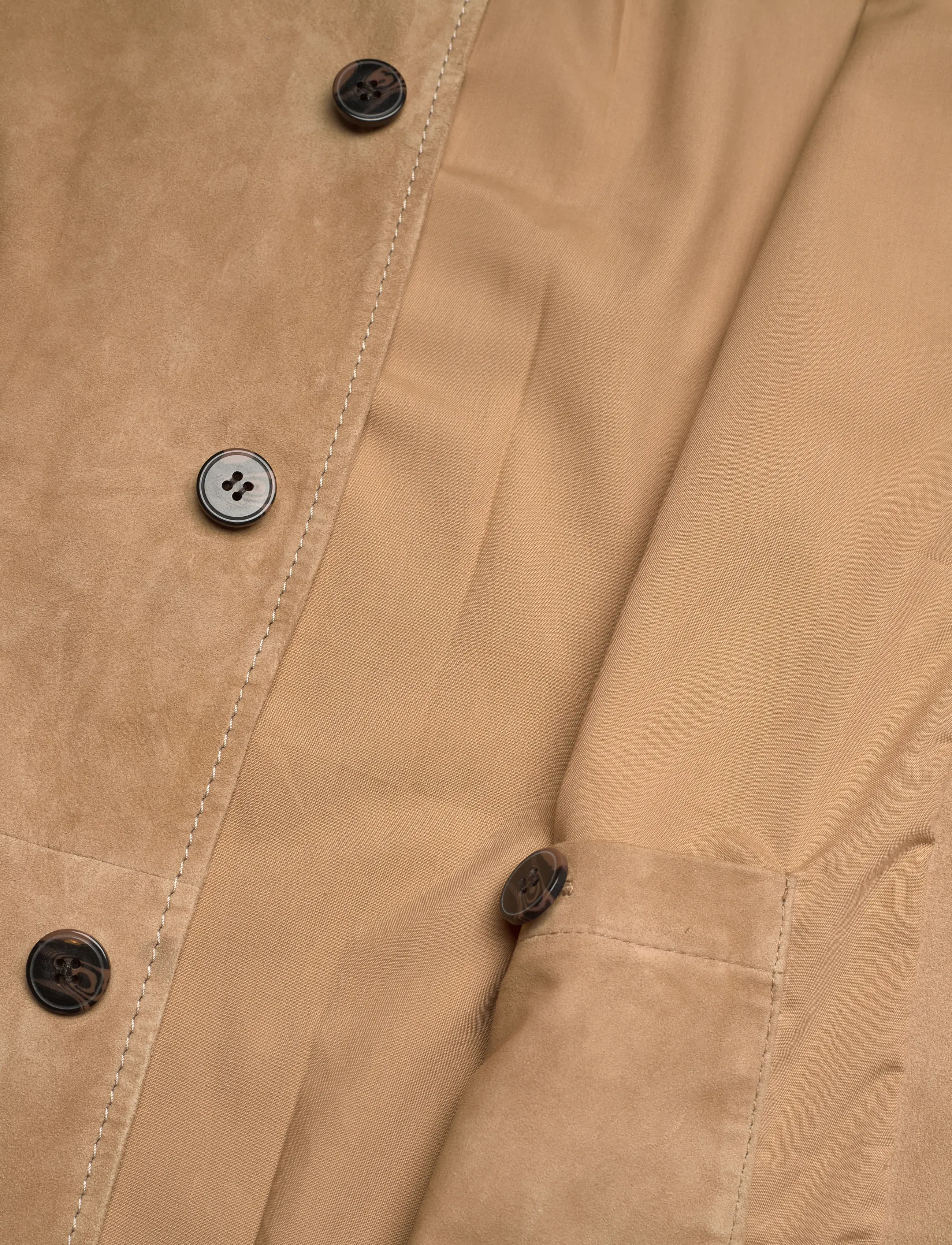 Mos Mosh Gallery - MMGConor Suede Jacket - vorjakkar - toasted coconut - 4