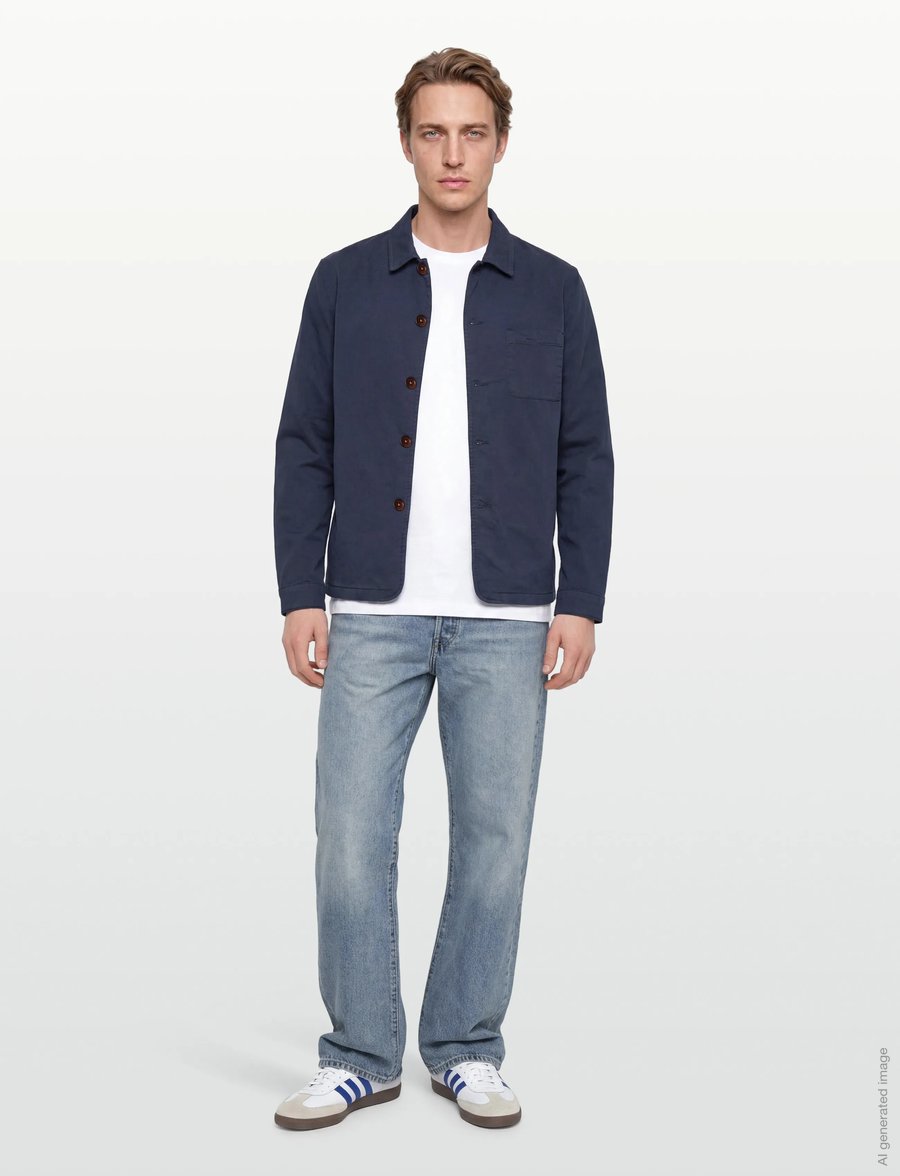 Mos Mosh Gallery - MMGConor Darwin Overshirt - frühlingsjacken - total eclipse - 0