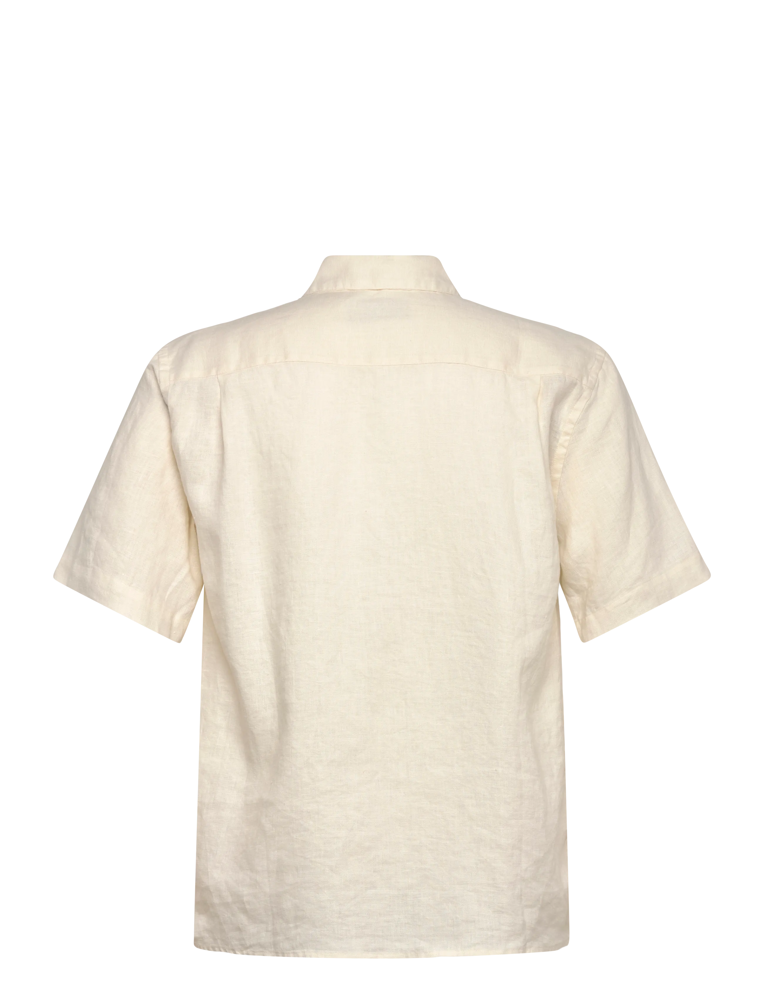 Mos Mosh Gallery - MMGTheo Linen SS Shirt - hørskjorter - ecru - 2