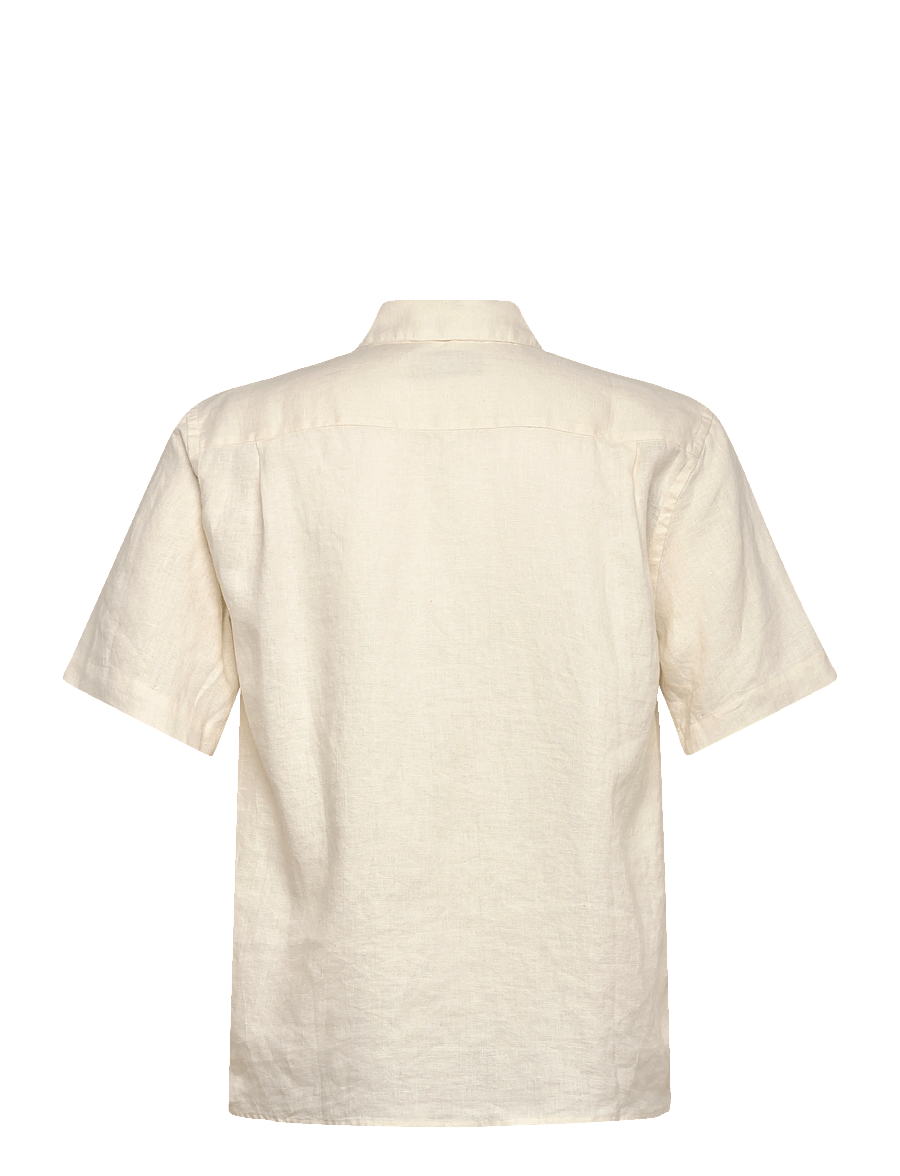 Mos Mosh Gallery - MMGTheo Linen SS Shirt - linneskjortor - ecru - 2