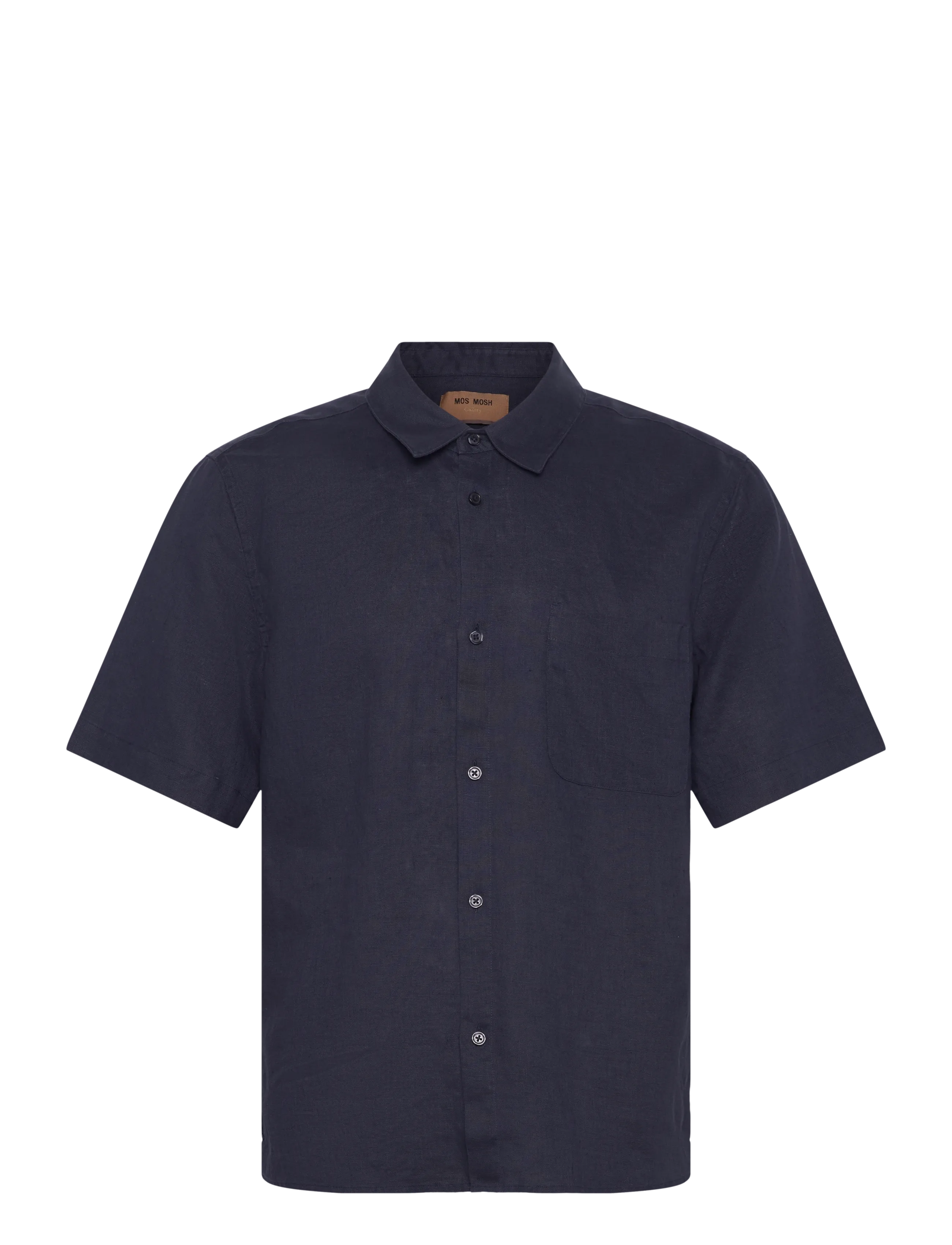 Mos Mosh Gallery MMGTheo Linen SS Shirt - Alles anzeigen - NAVY / navy