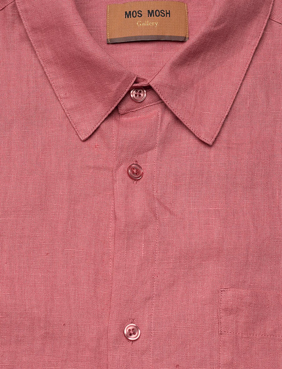Mos Mosh Gallery - MMGTheo Linen SS Shirt - leinenhemden - rosedawn - 5
