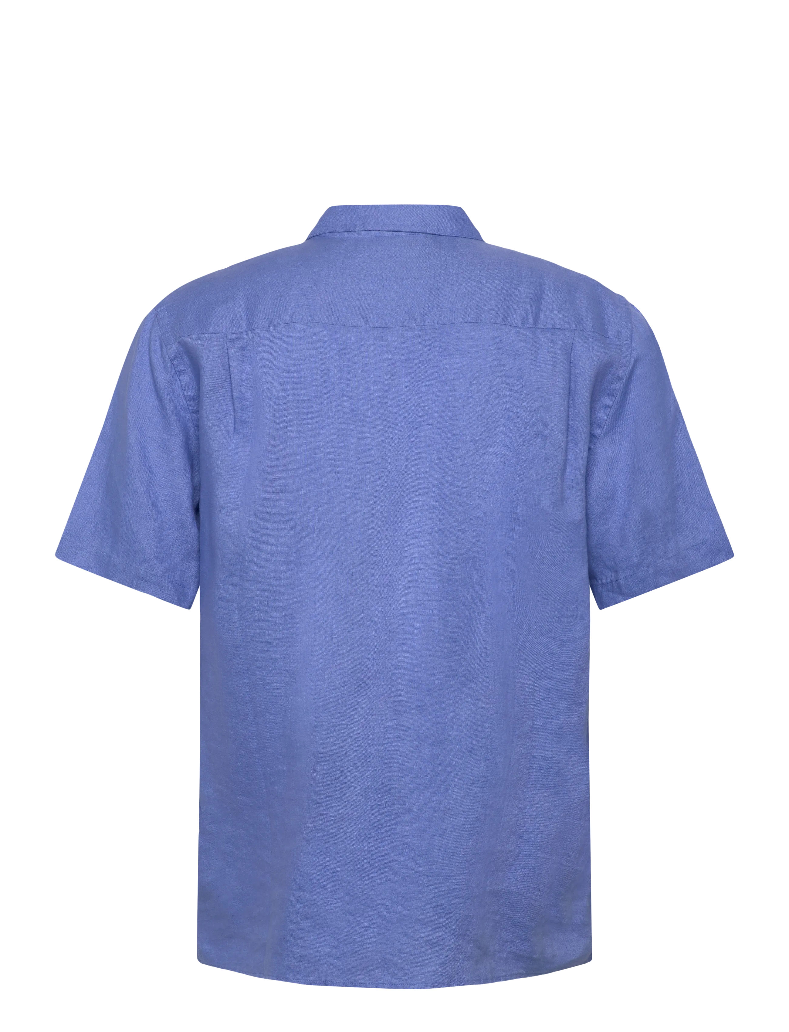 Mos Mosh Gallery - MMGTheo Linen SS Shirt - hørskjorter - silver lake blue - 1