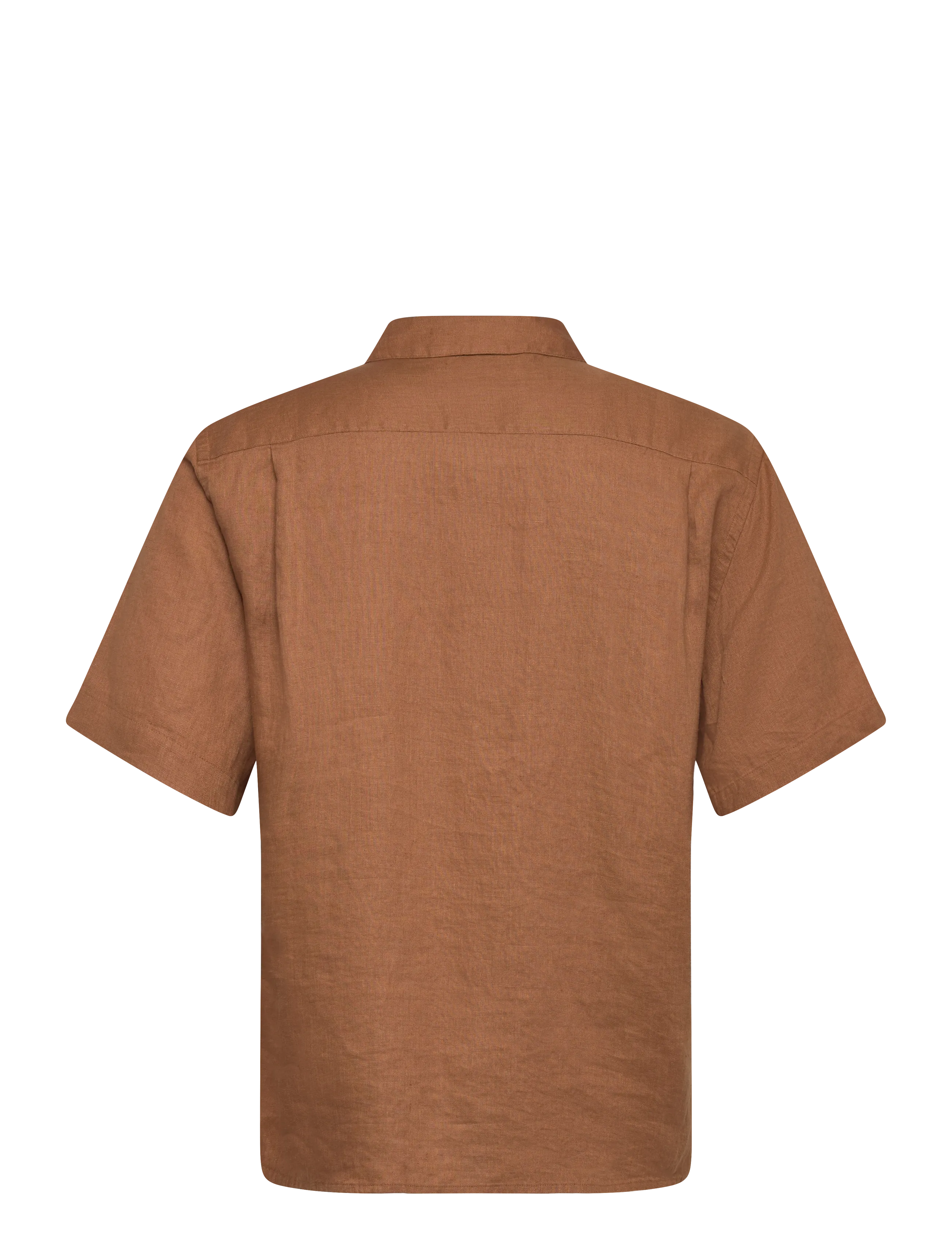 Mos Mosh Gallery - MMGTheo Linen SS Shirt - chemises de lin - toasted coconut - 1