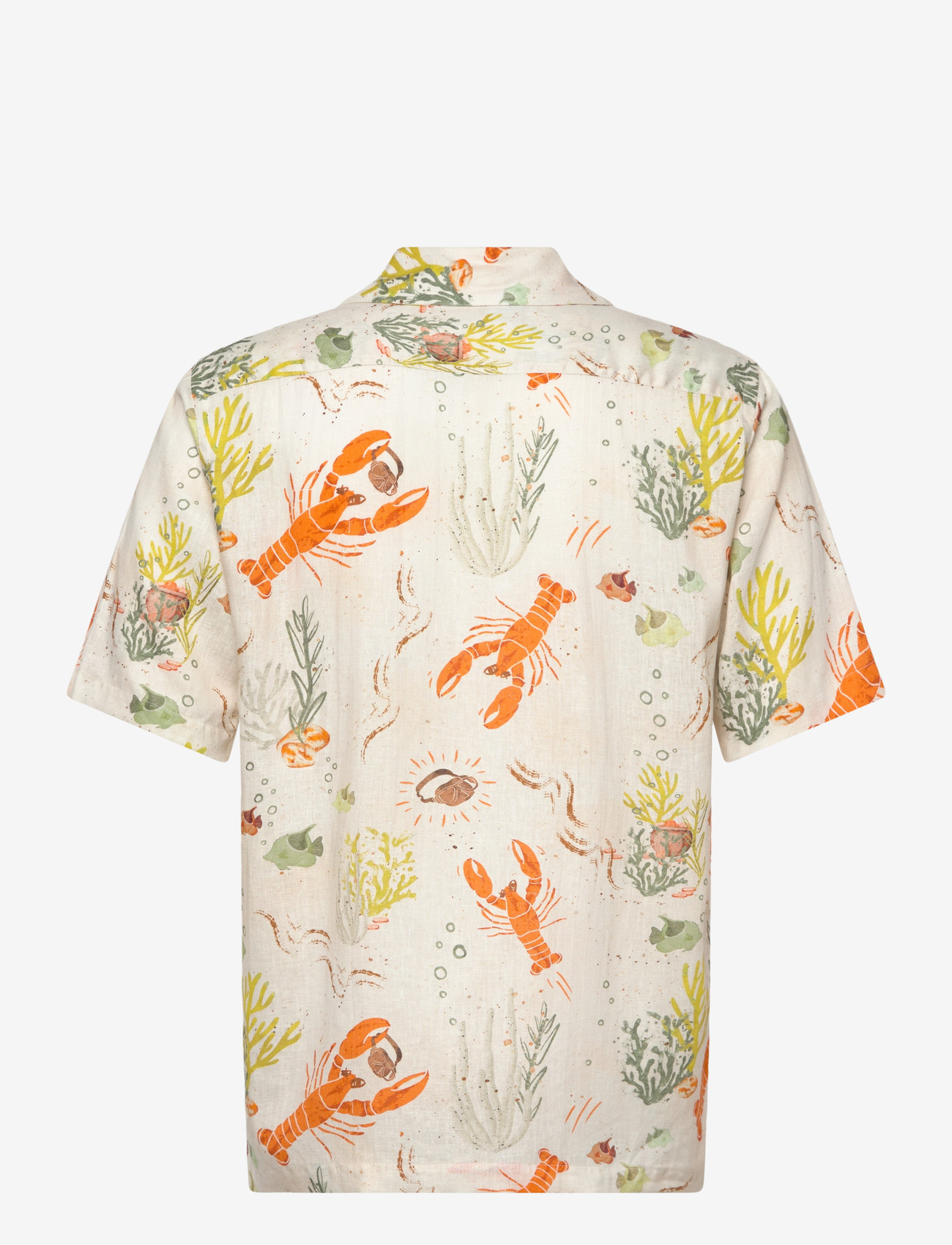 Mos Mosh Gallery - MMGBabel Chase SS Shirt - kortärmade skjortor - ecru - 1