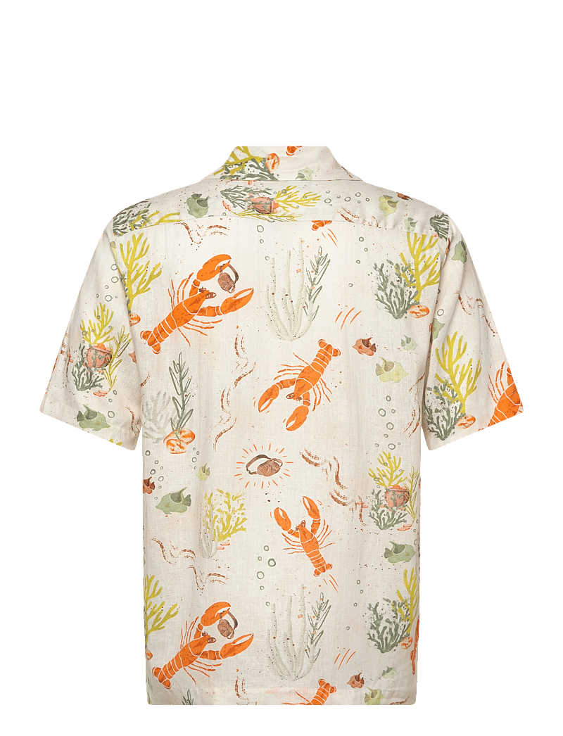 Mos Mosh Gallery - MMGBabel Chase SS Shirt - kortärmade skjortor - ecru - 1