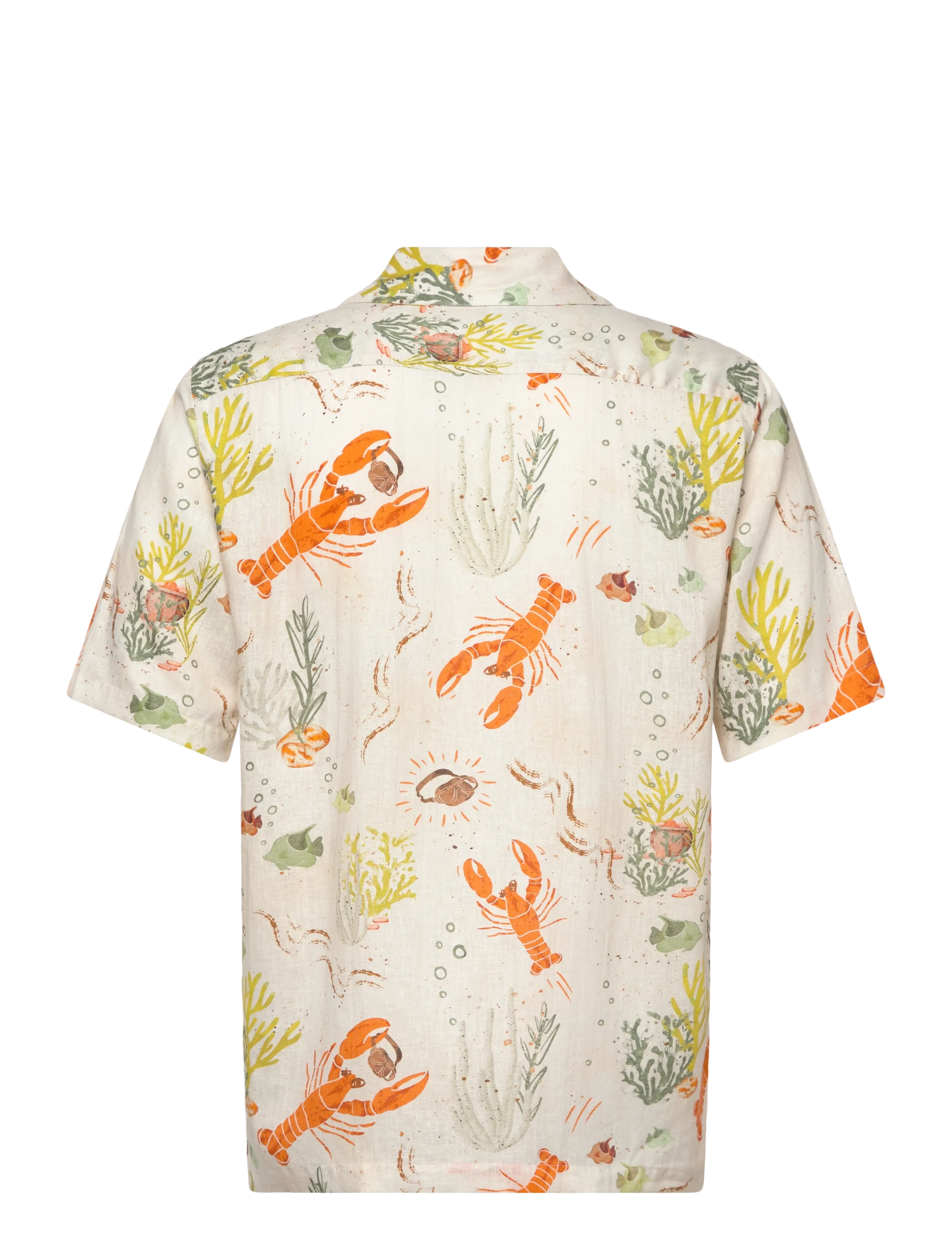 Mos Mosh Gallery - MMGBabel Chase SS Shirt - lühikeste varrukatega särgid - ecru - 1